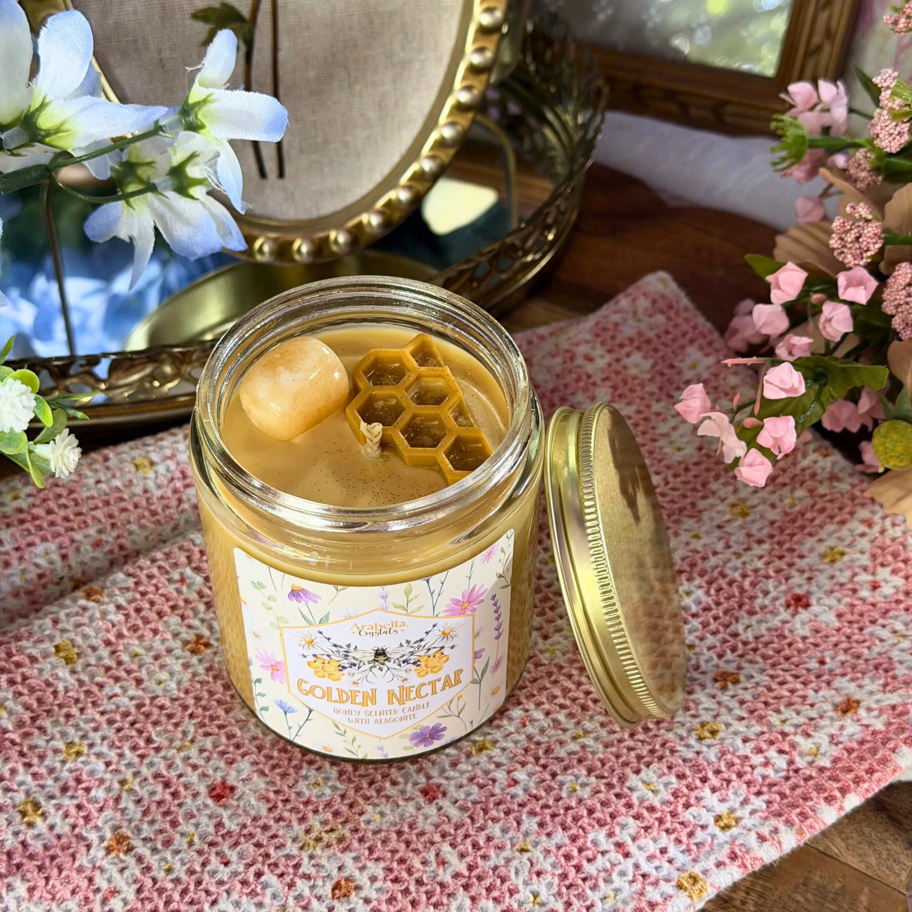 Golden Nectar Spring Homestead Soy Candle Notes of: Honey, Sugar & Spice