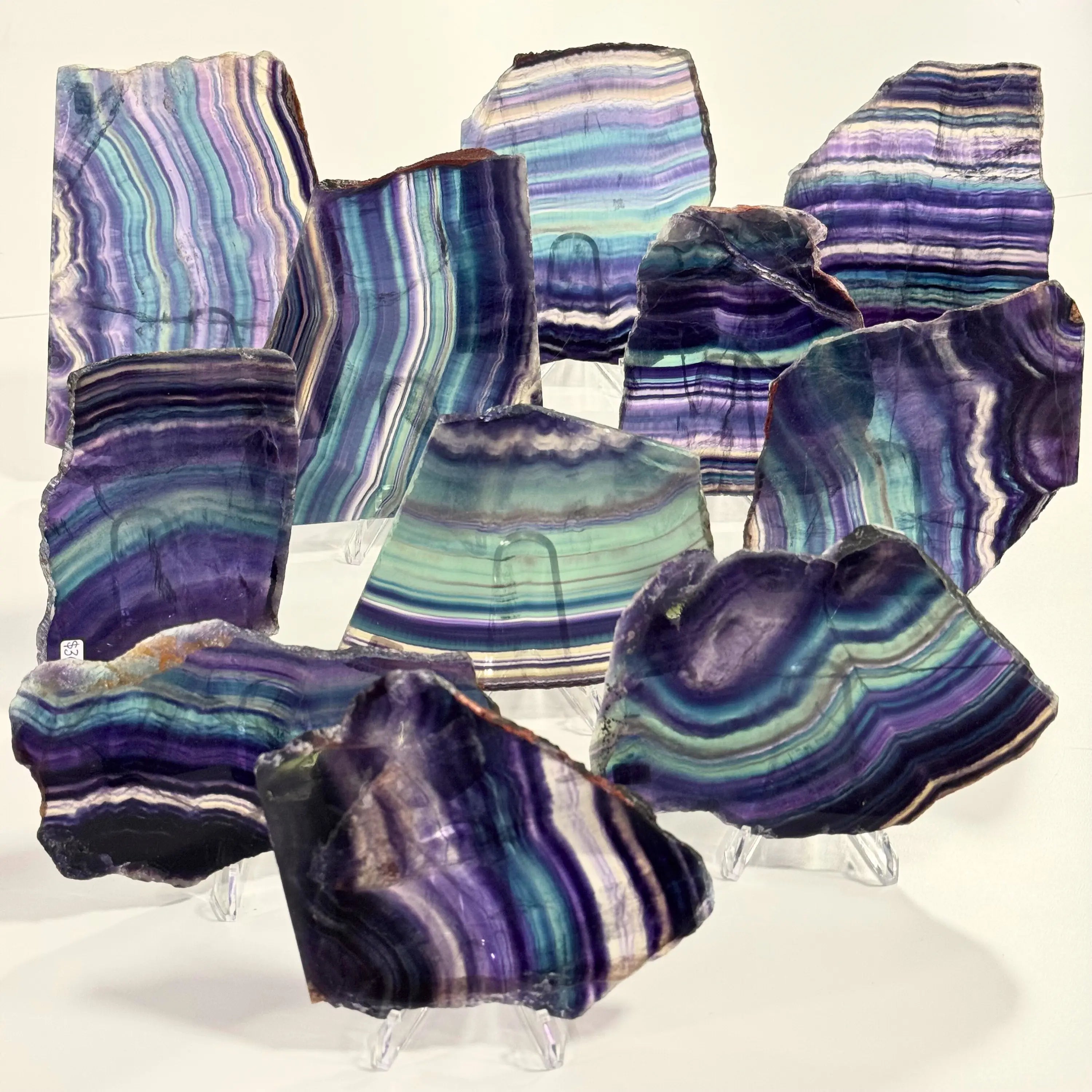 Rainbow Fluorite Slices Arabella Crystals