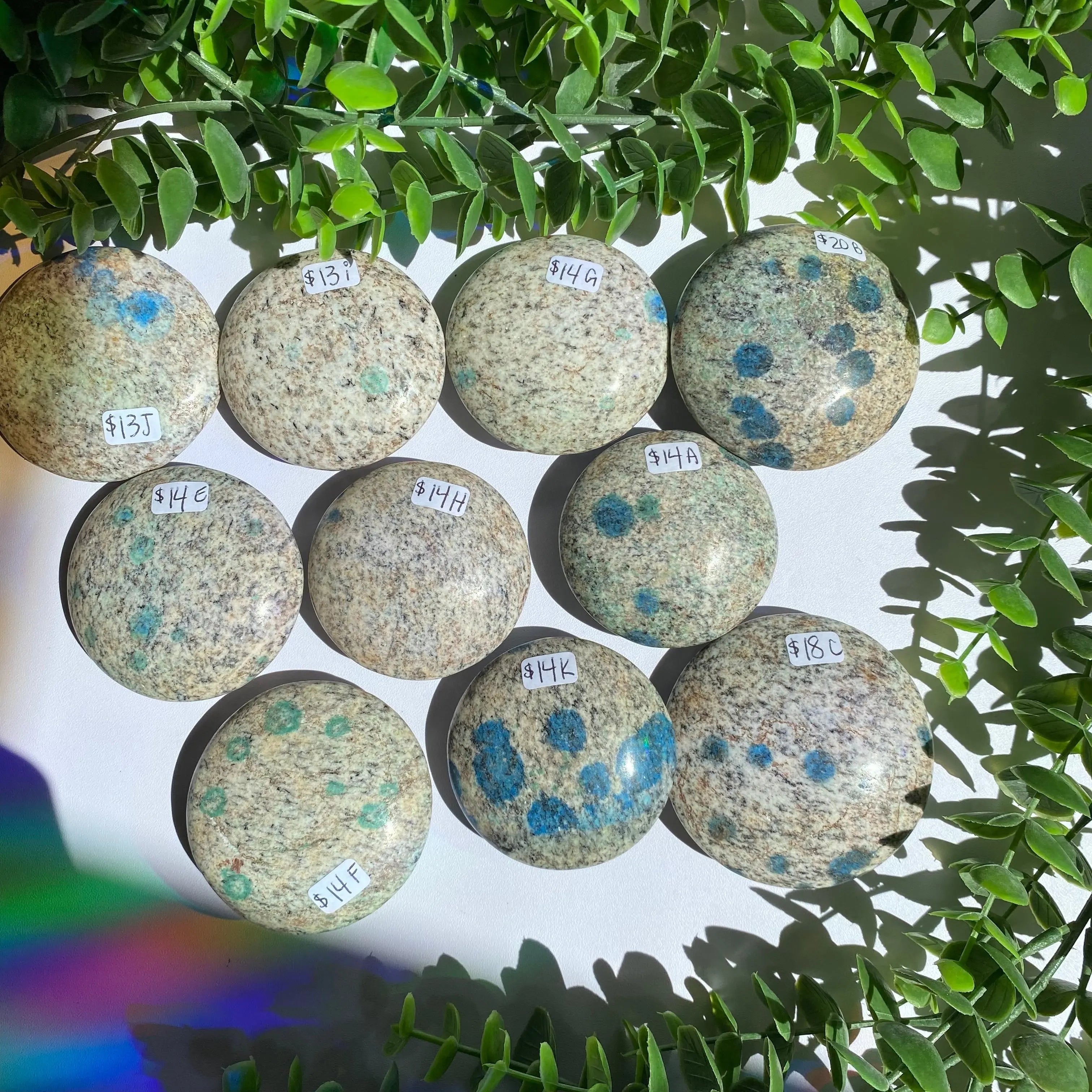 K2 Jasper Palm Stone Arabella Crystals
