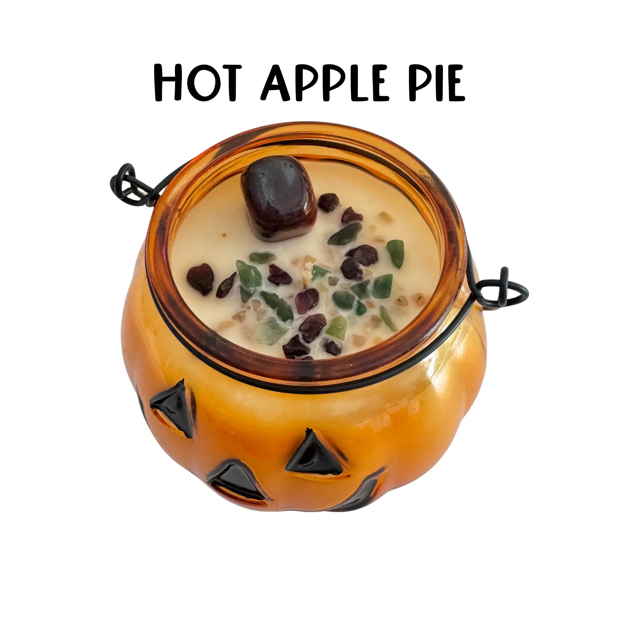 Jack-O-Lantern Halloween Candle Arabella Crystals