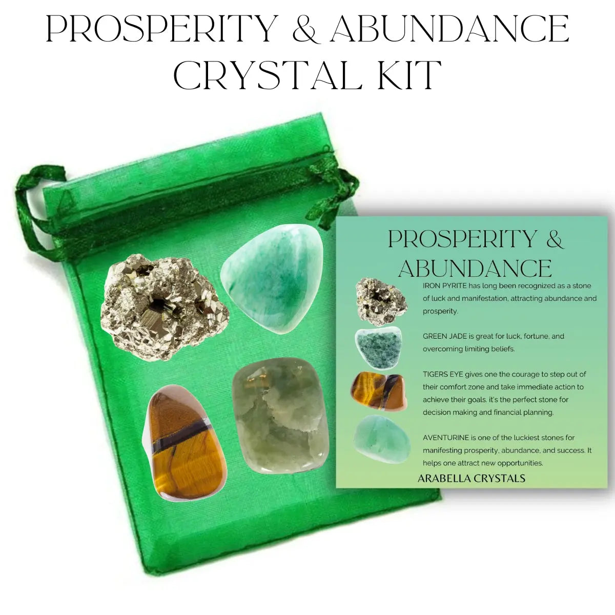 Prosperity and Abundance Crystal Kit Abundance, Success, Manifestation