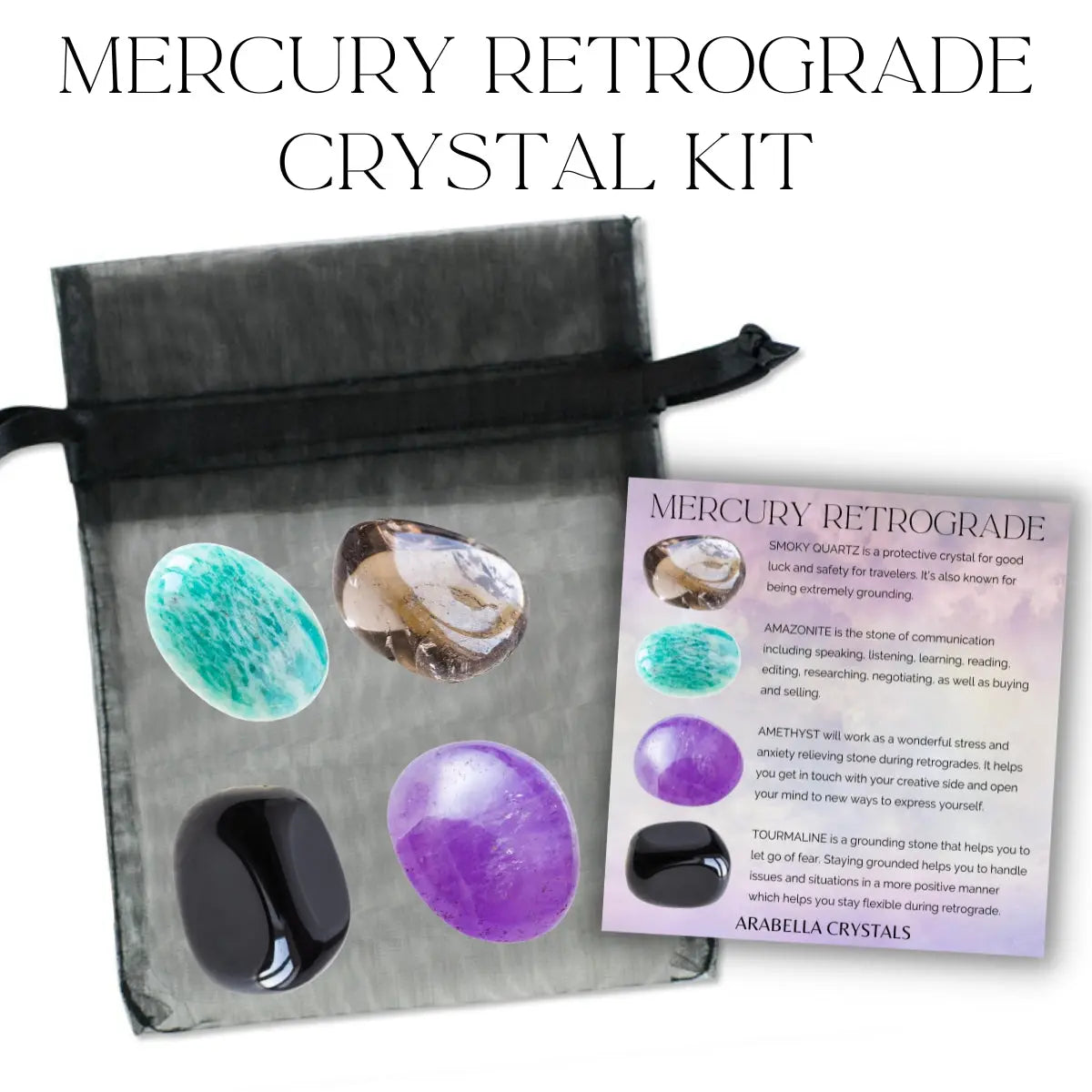 Mercury Retrograde Crystal Kit Reevaluation, Renewal, Growth
