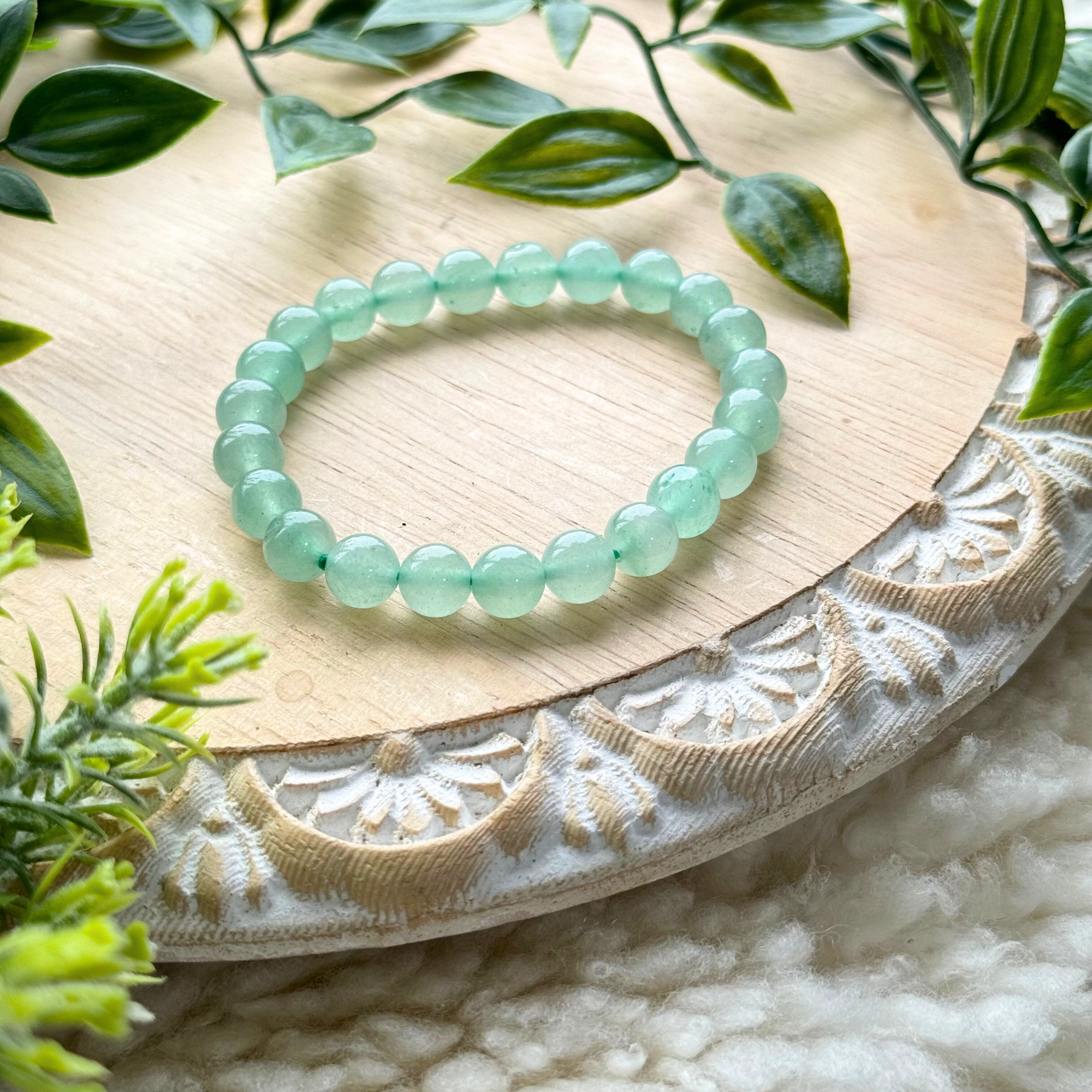 Green Aventurine Beaded Gemstone Bracelet