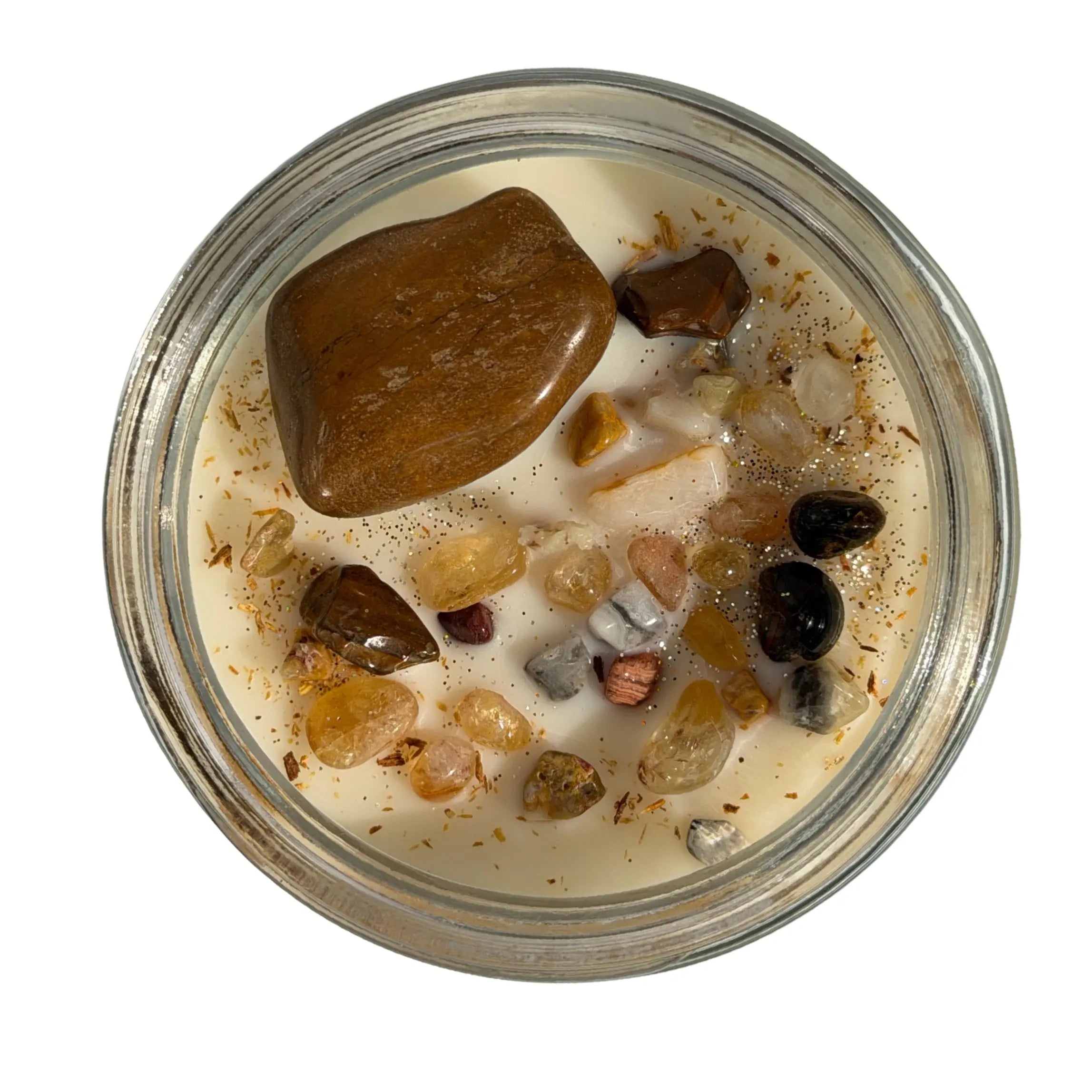 Baked Blessings Crystal Infused Soy Candle Notes of: Banana, Orange and Cardamom