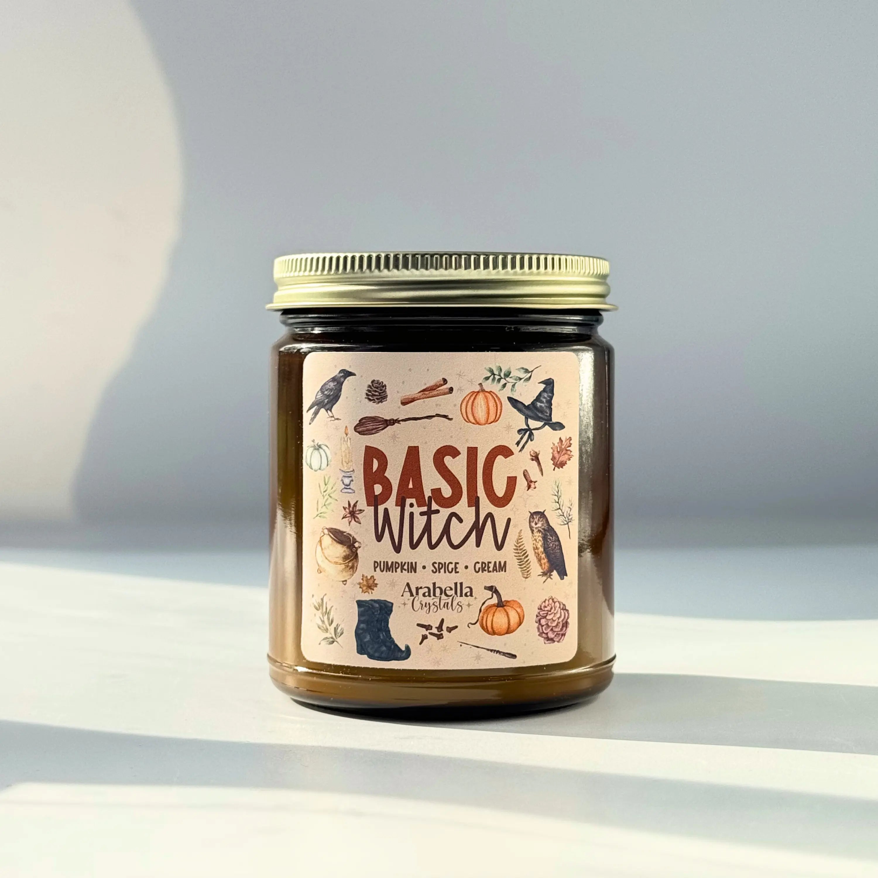Basic Witch Fall Candle Notes of Pumpkin, Spice & Cream