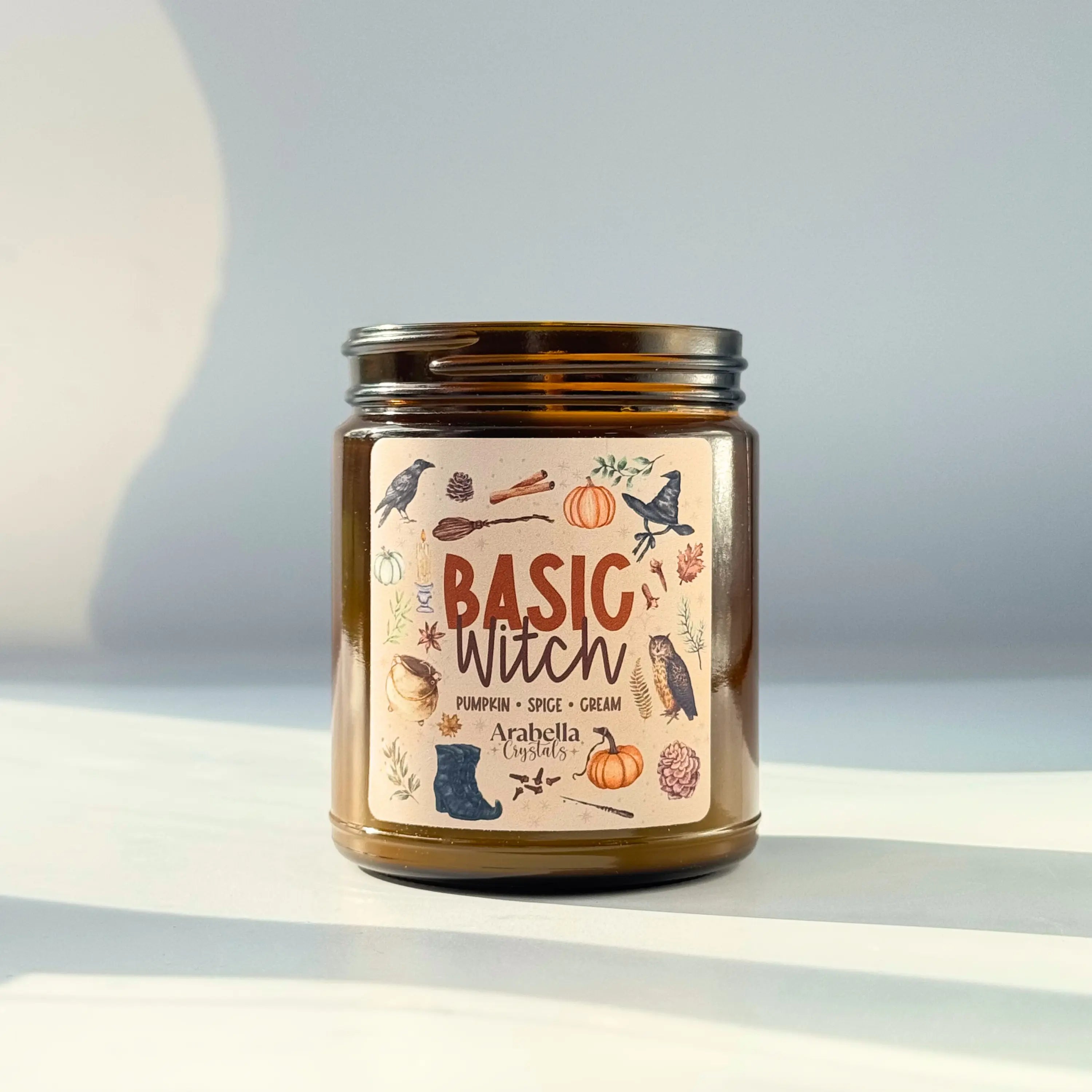 Basic Witch Fall Candle Notes of Pumpkin, Spice & Cream