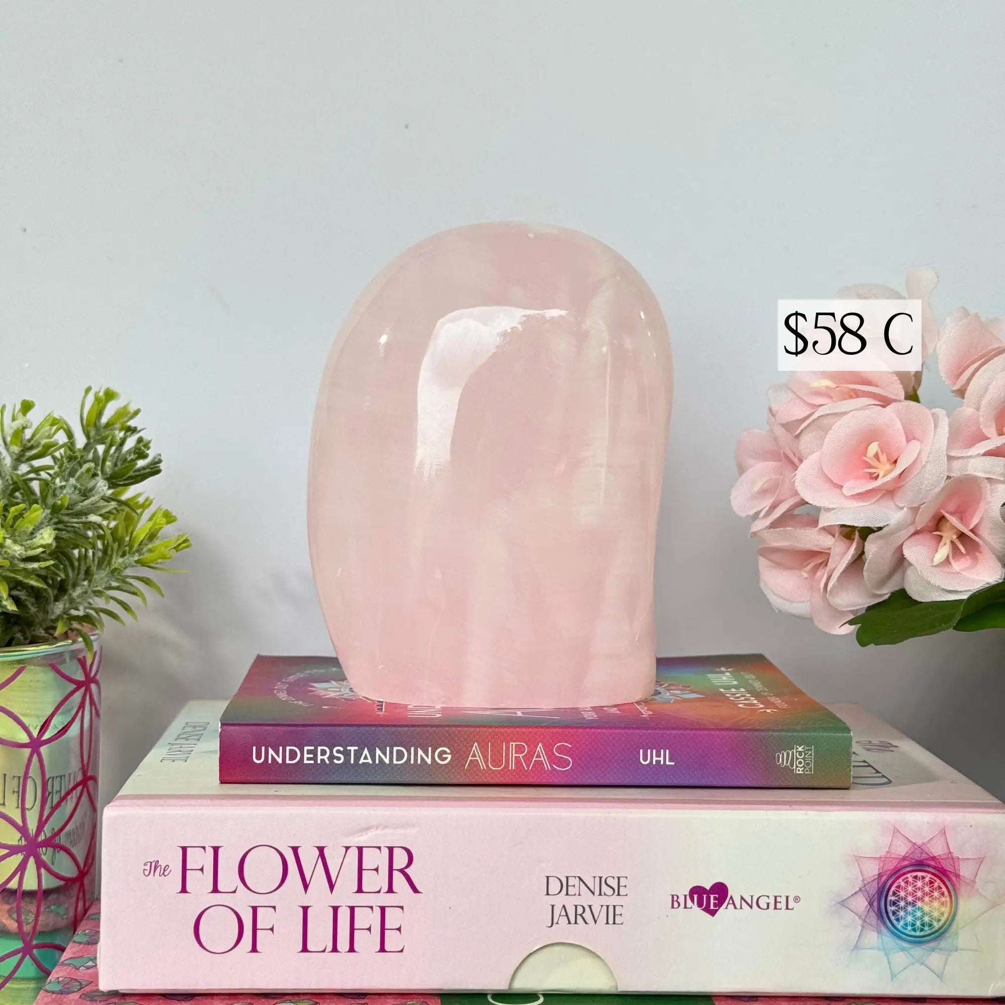 Mangano Calcite Free Forms Arabella Crystals
