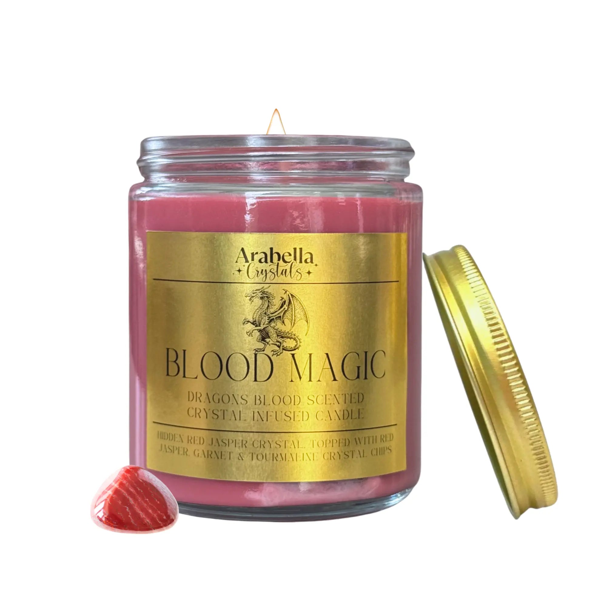 Blood Magic Ritual Candle Notes of: Orange, Clove & Incense