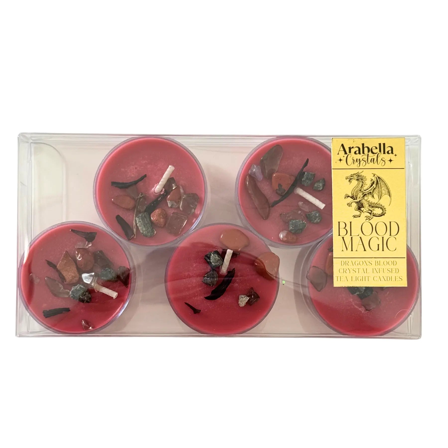 Blood Magic Ritual Tea Light Candles Notes of: Orange, Clove & Incense