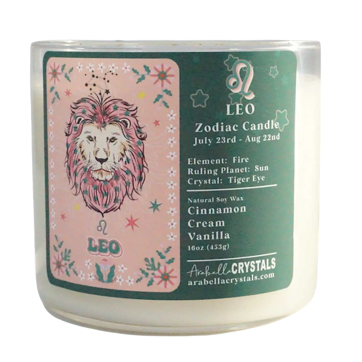 Leo 3-Wick Zodiac Candle Notes of: Cinnamon, Cream & Vanilla