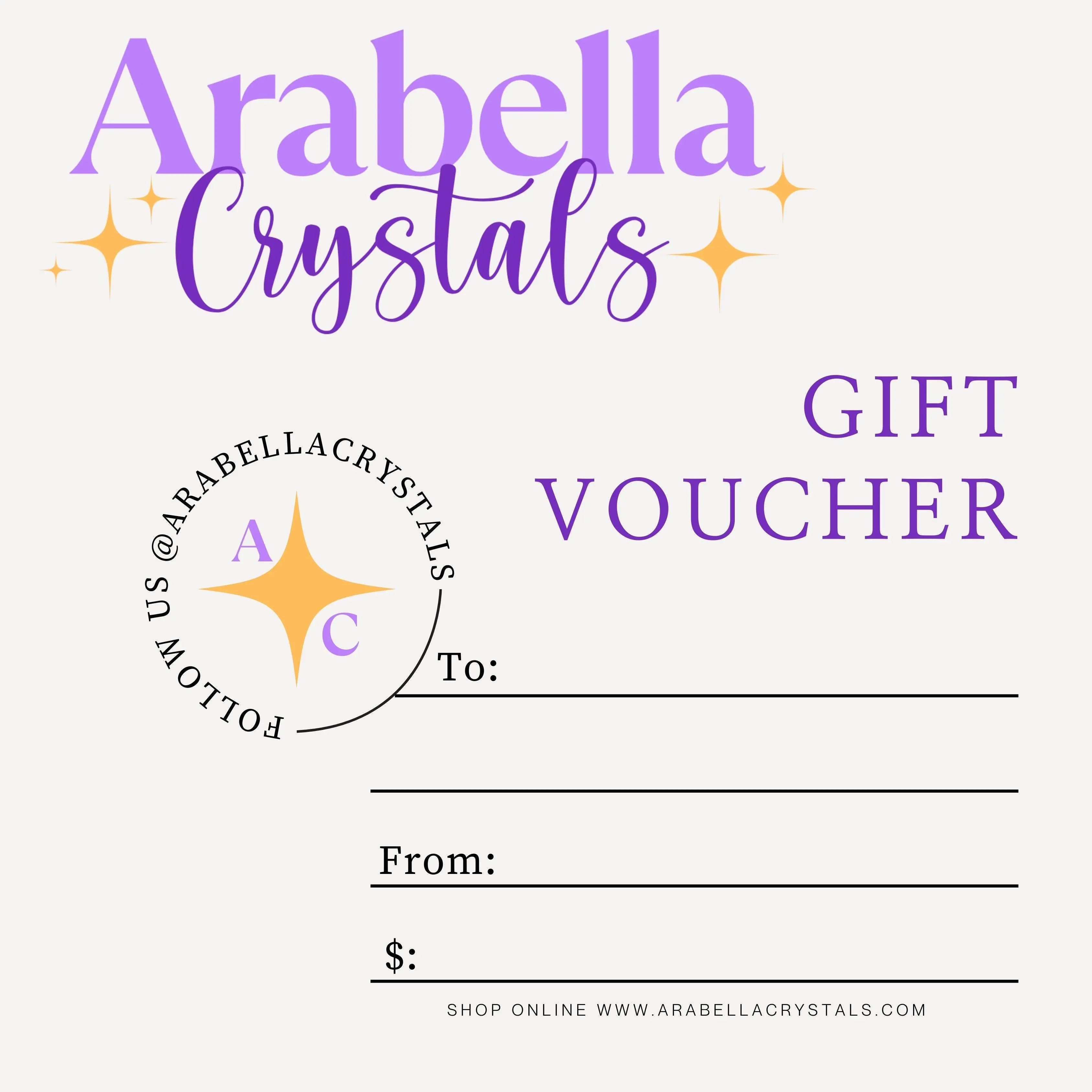 Arabella Crystals Gift Card Arabella Crystals