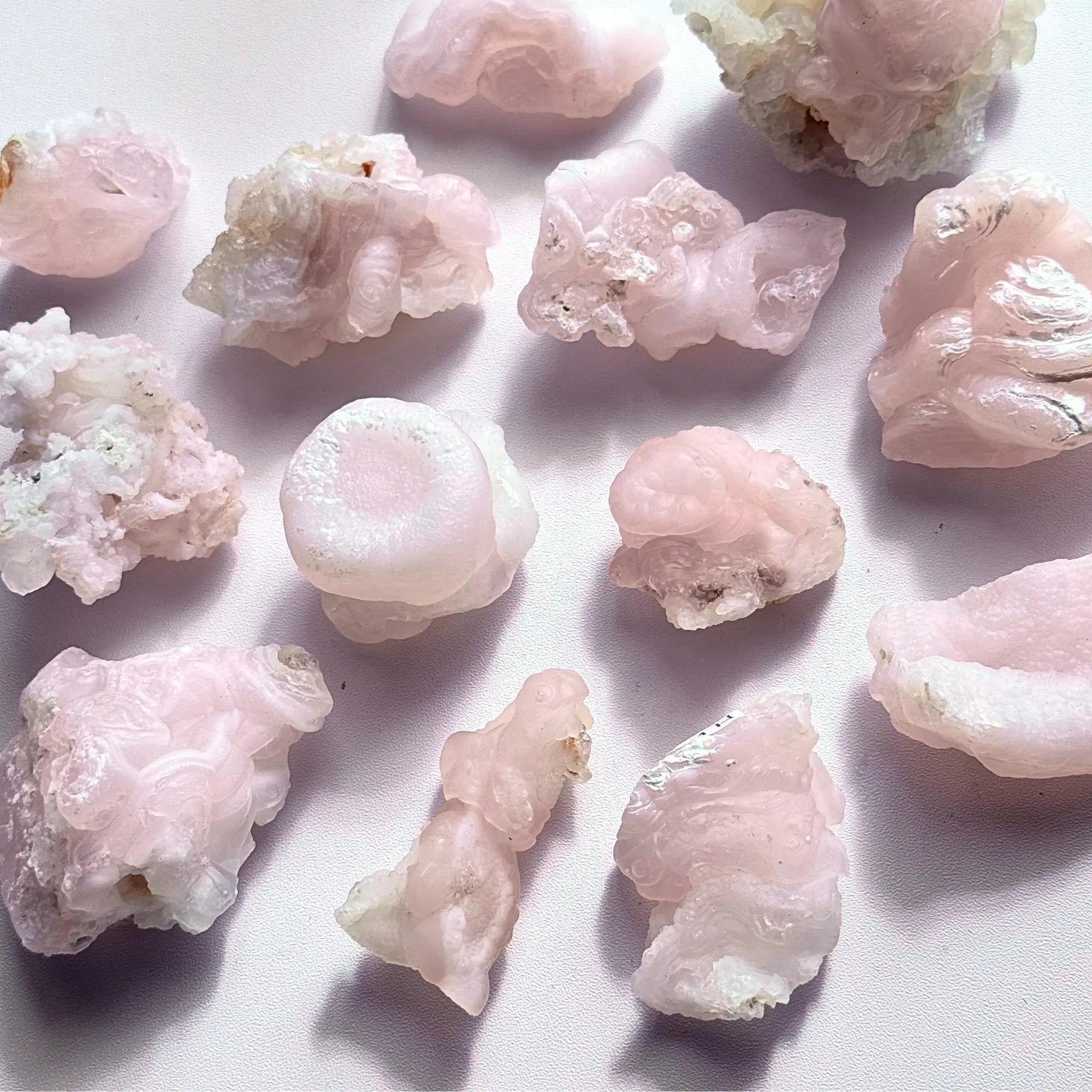 Pink Chalcedony Clusters Arabella Crystals