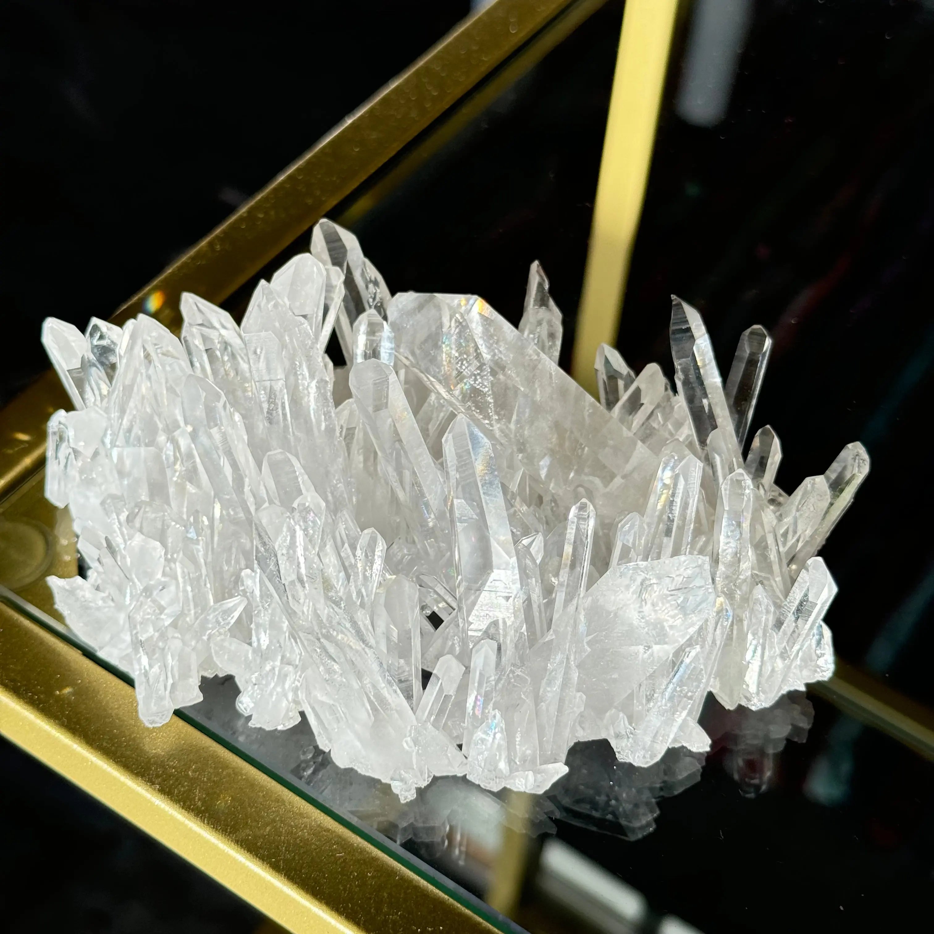Arkansas High-Quality Clear Quartz Cluster Arabella Crystals