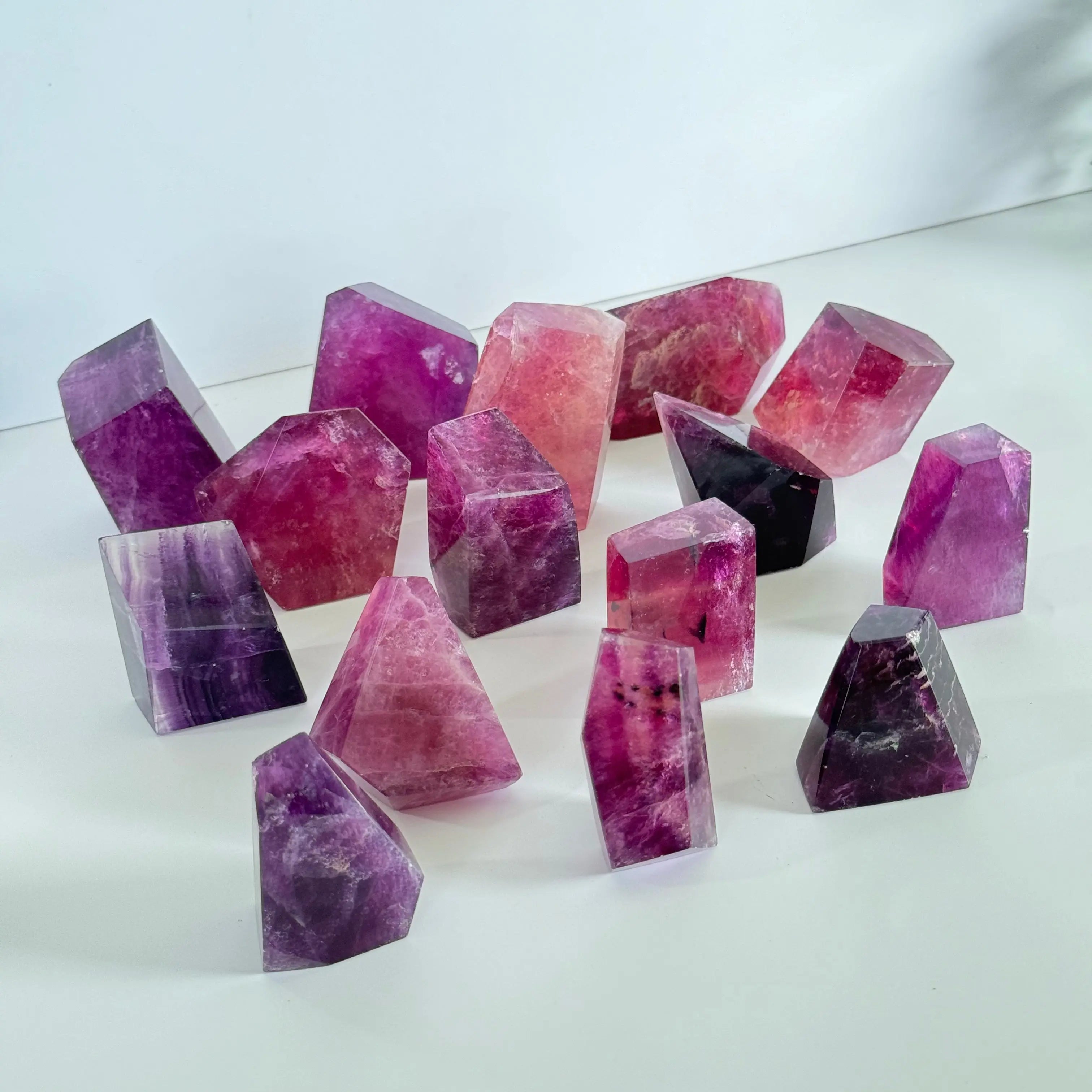 Pink Purple Fluorite Facet Arabella Crystals