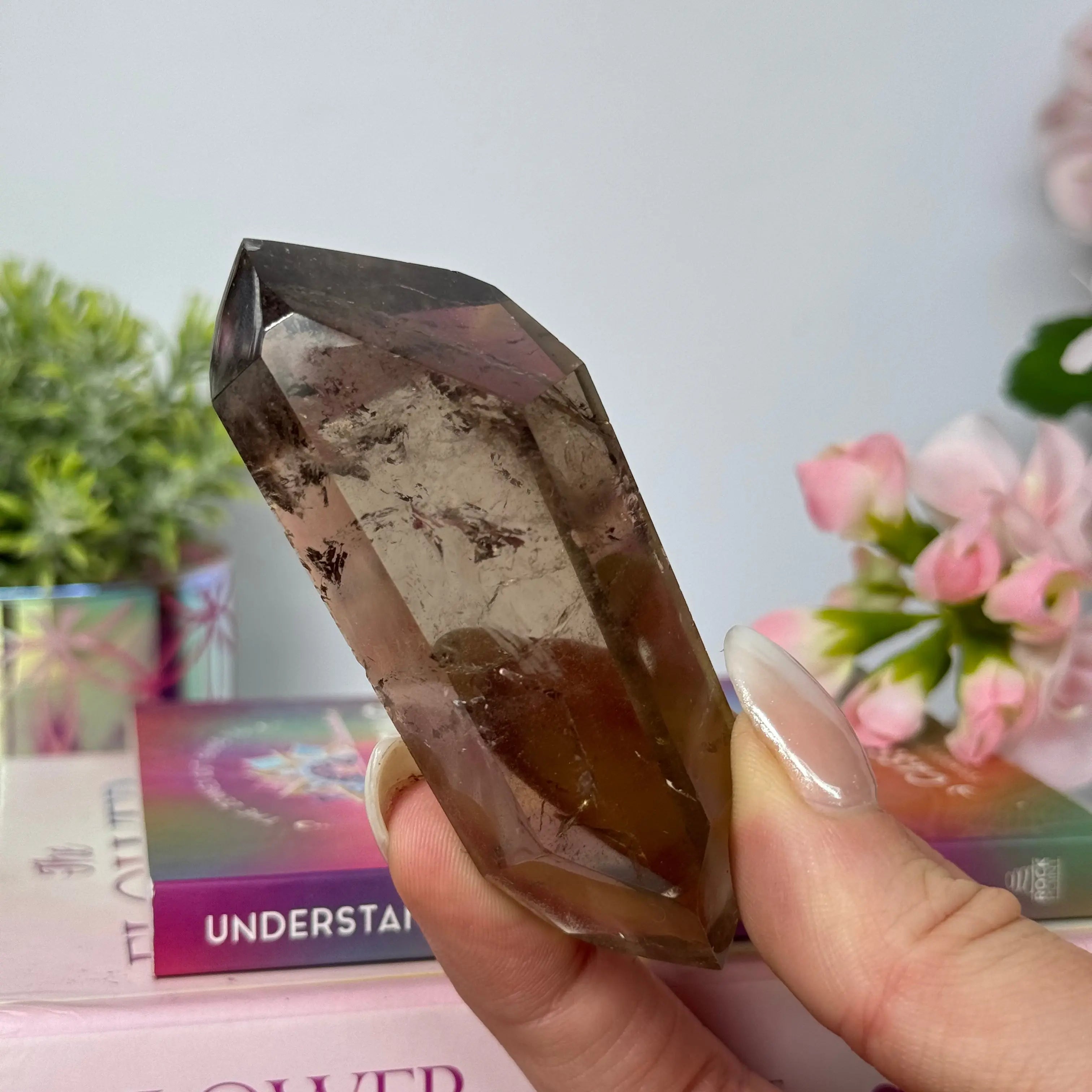 Smoky Quartz Double Terminated Wand Arabella Crystals