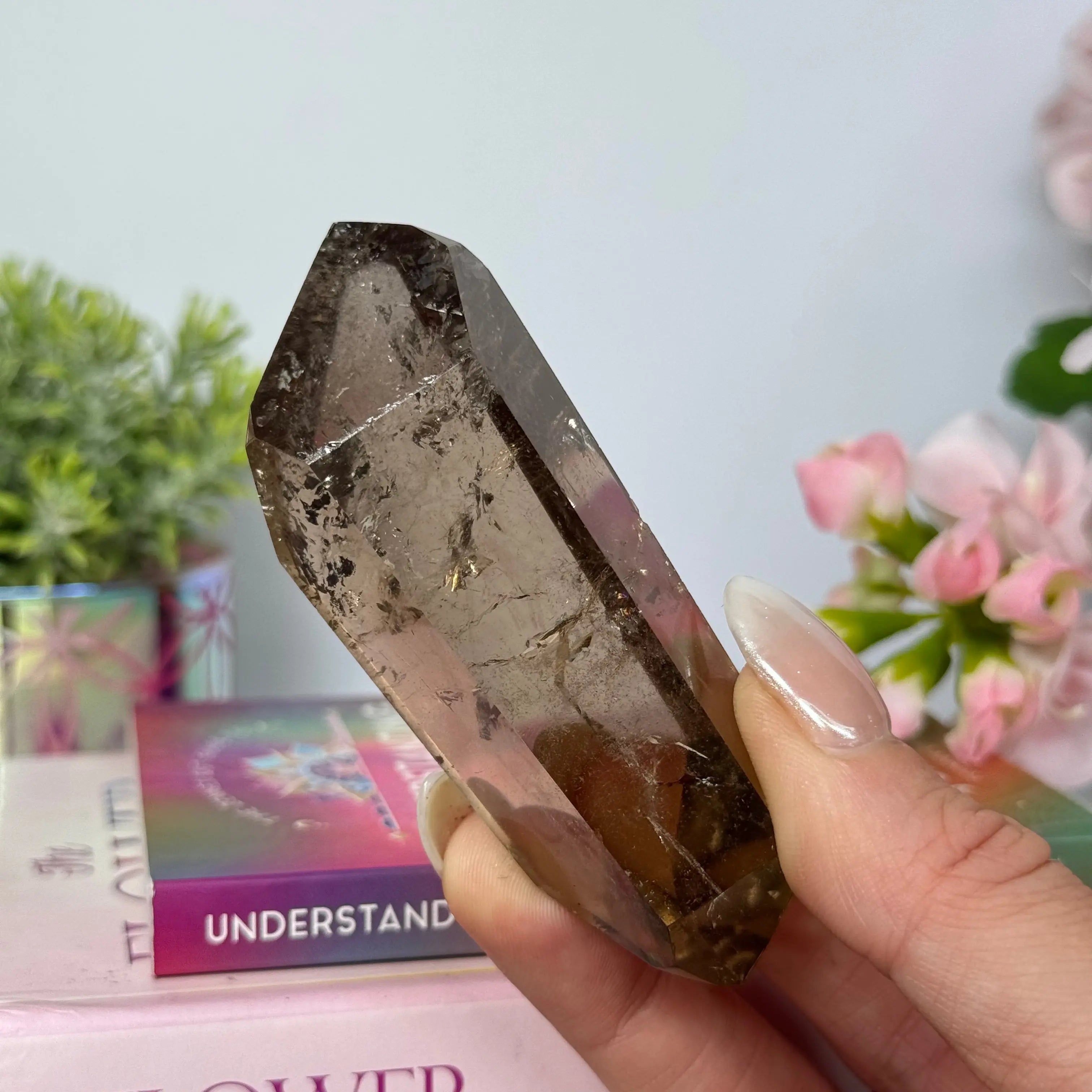 Smoky Quartz Double Terminated Wand Arabella Crystals
