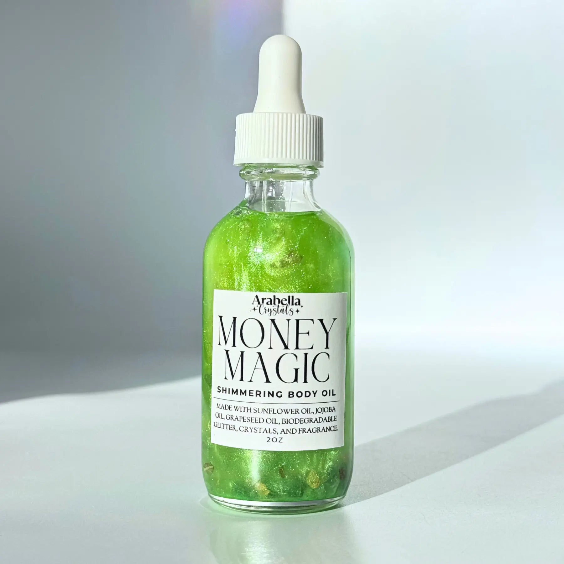 Money Magic Shimmer Oil Notes of: Incense, Leather, Amber