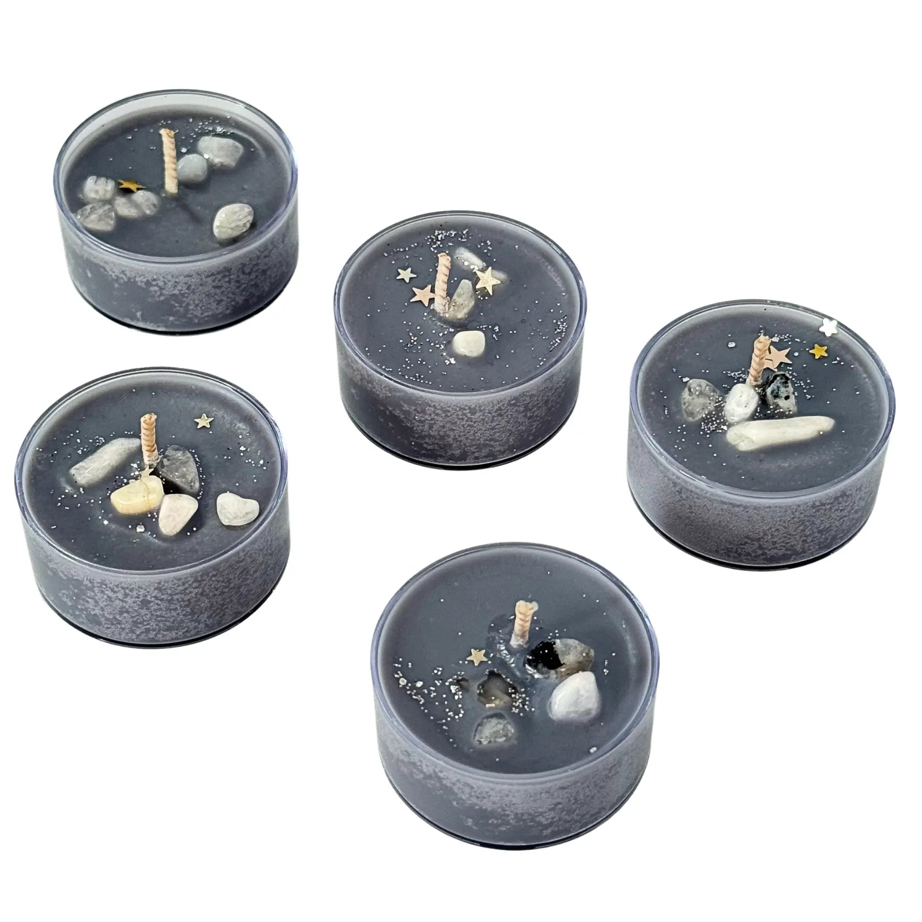 New Moon Ritual Tea Light Candles Notes of: Pear, Patchouli & Pine