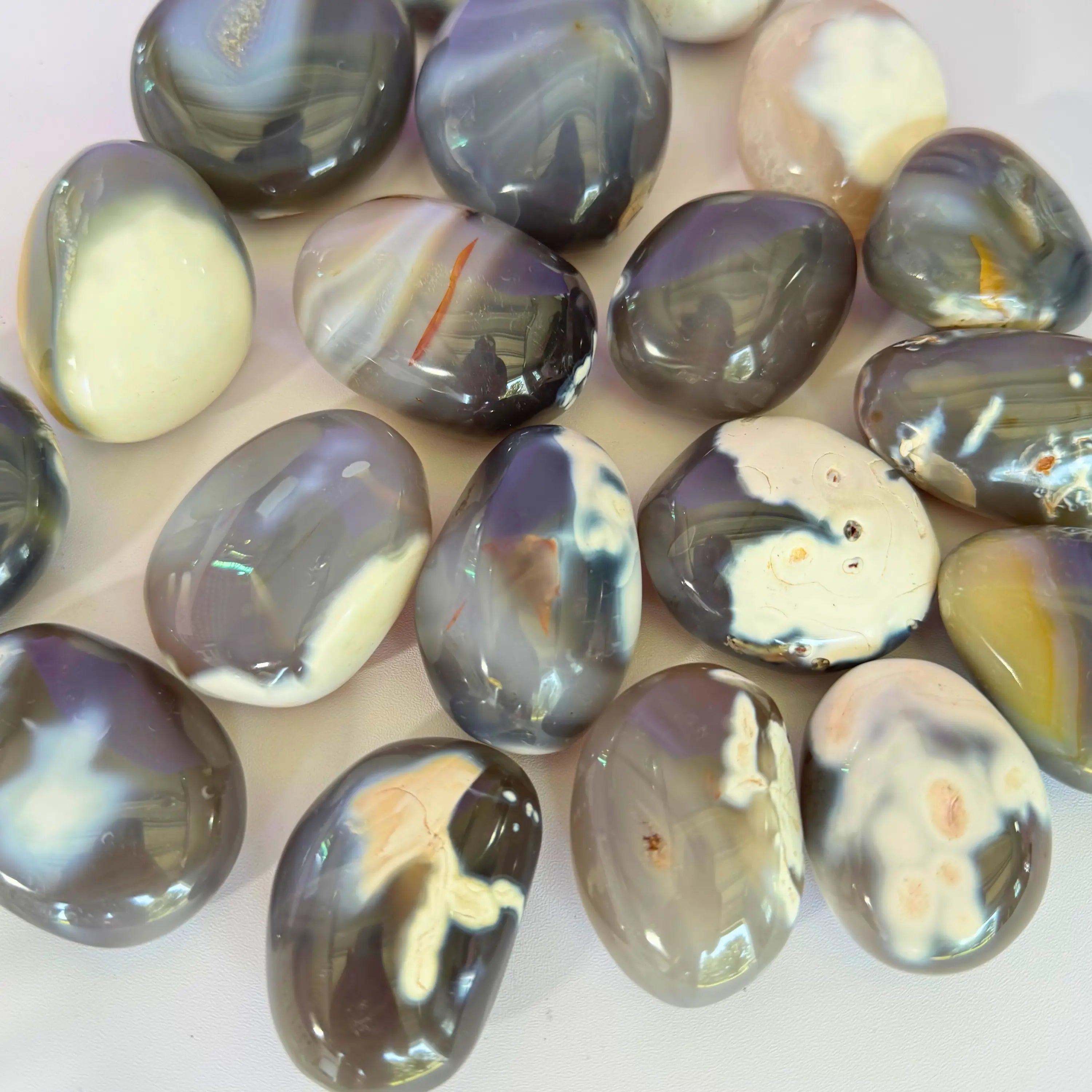 Orca Agate Palm Stones Arabella Crystals