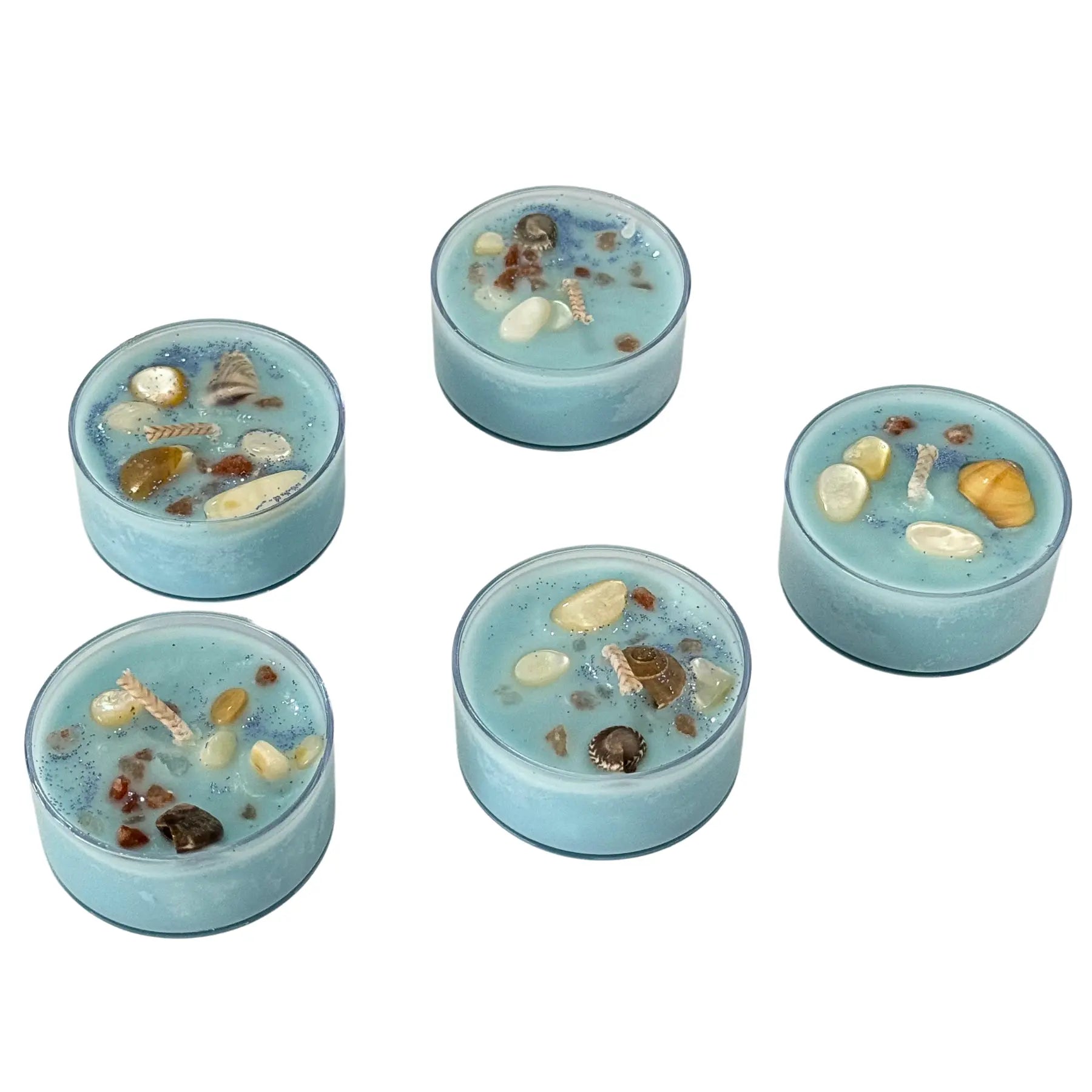 Sea Witch Ritual Tea Light Candles Notes of: Linen, Sea Salt, Powder