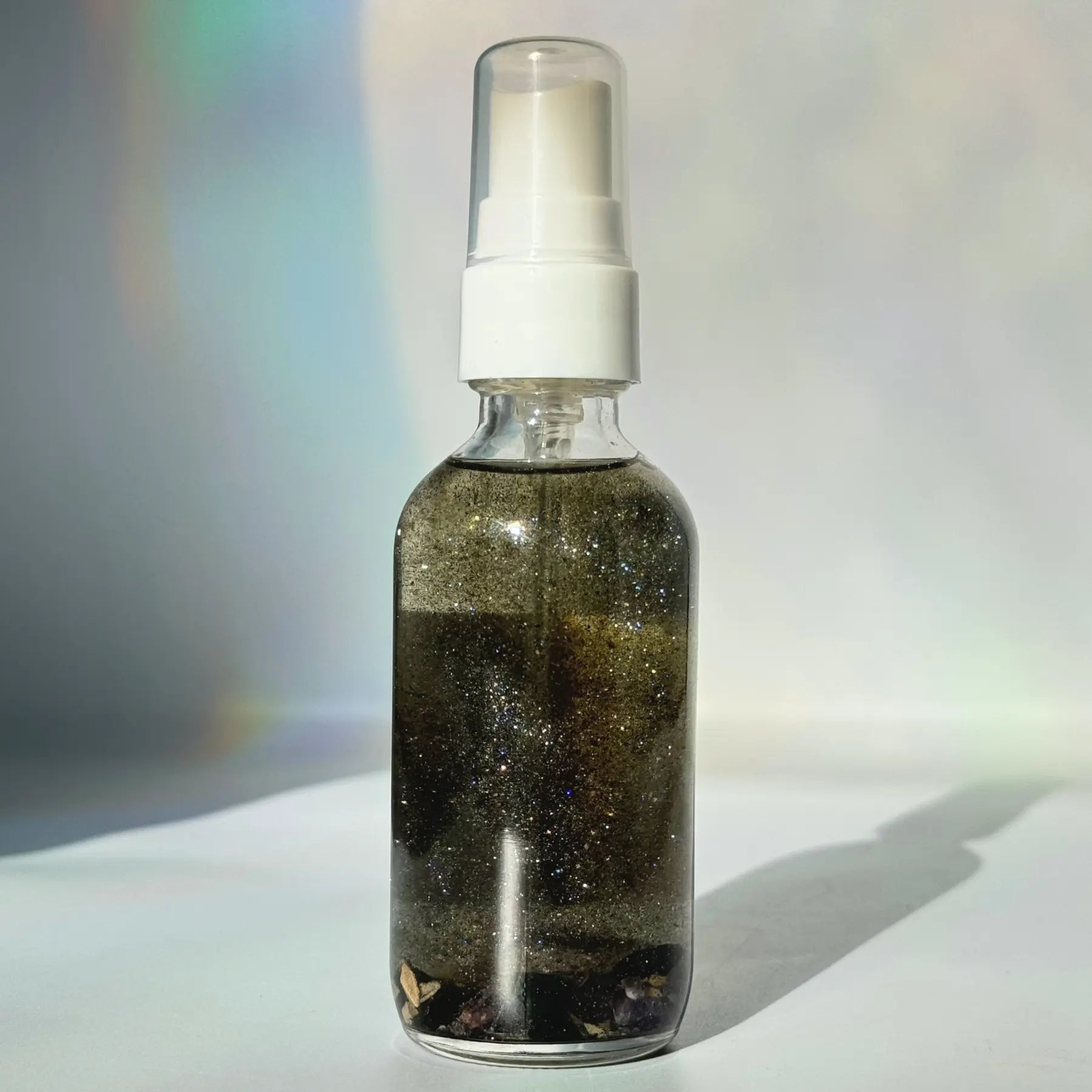 Black Magic Shimmer Home and Body Spray Incense, Dark Musk, Ylang Ylang