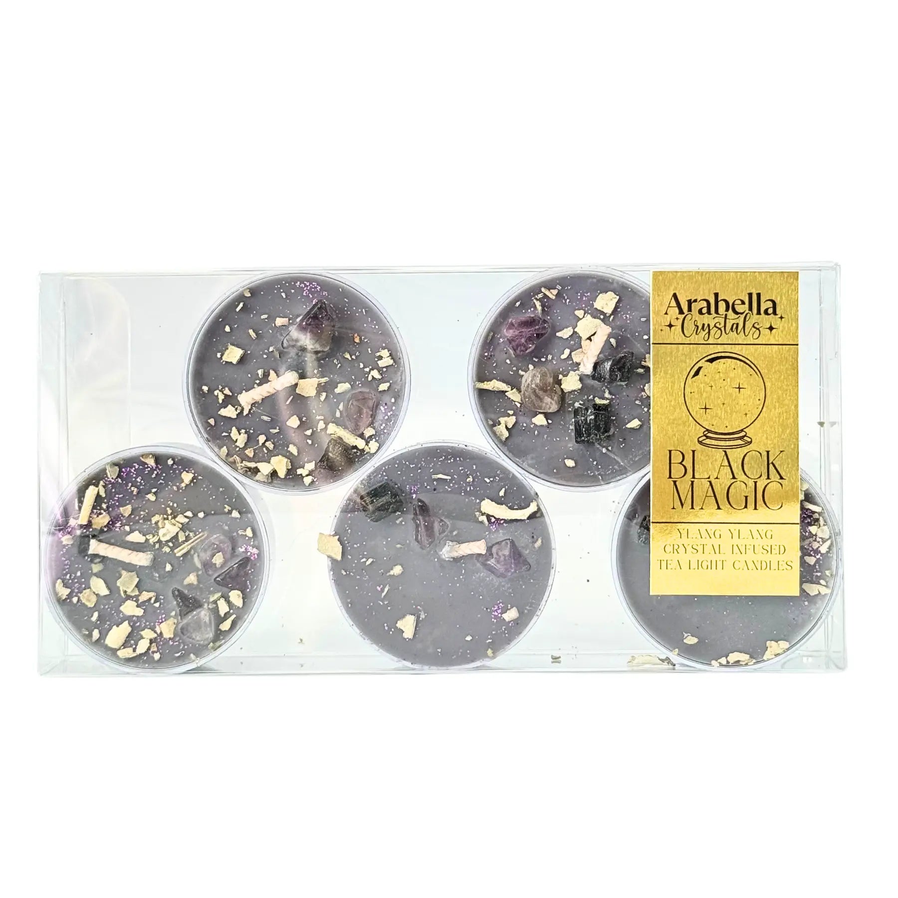 Black Magic Ritual Tea Light Candles Notes of: Incense, Dark Musk & Ylang Ylang