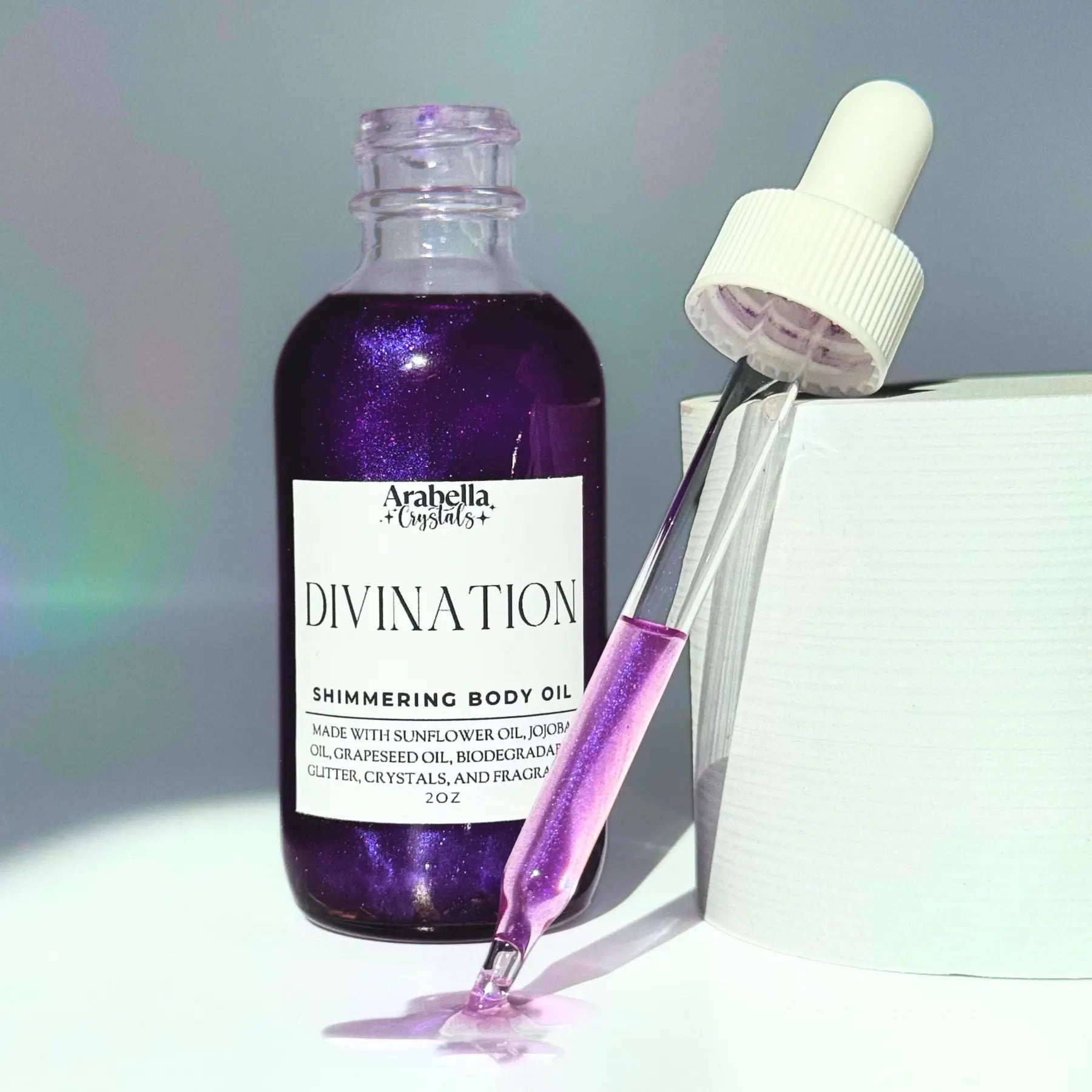 Divination Shimmer Oil Notes of: Sea Salt, Orris & Sandalwood