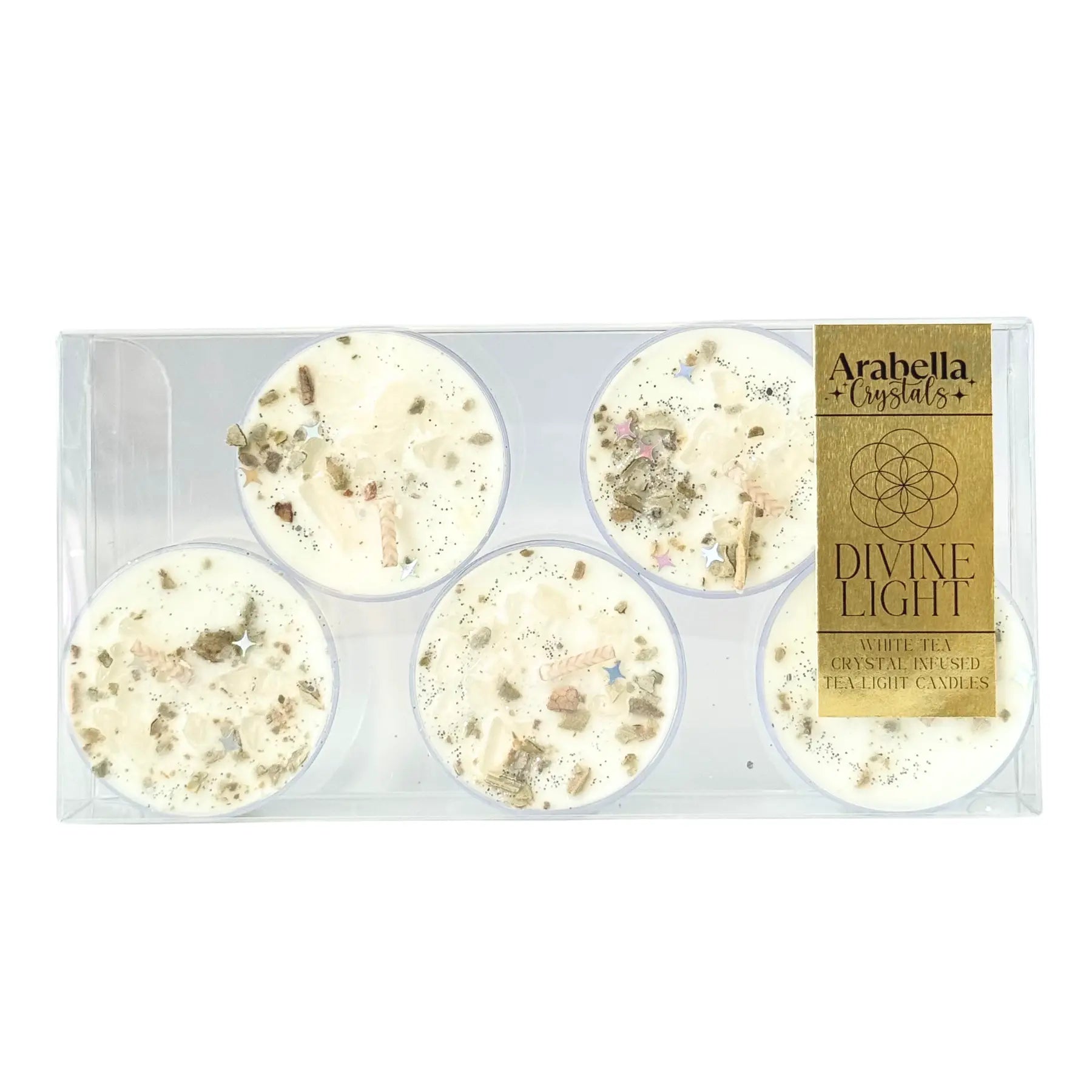 Divine Light Ritual Tea Light Candles Notes of: Lemon, Bergamot & White Tea