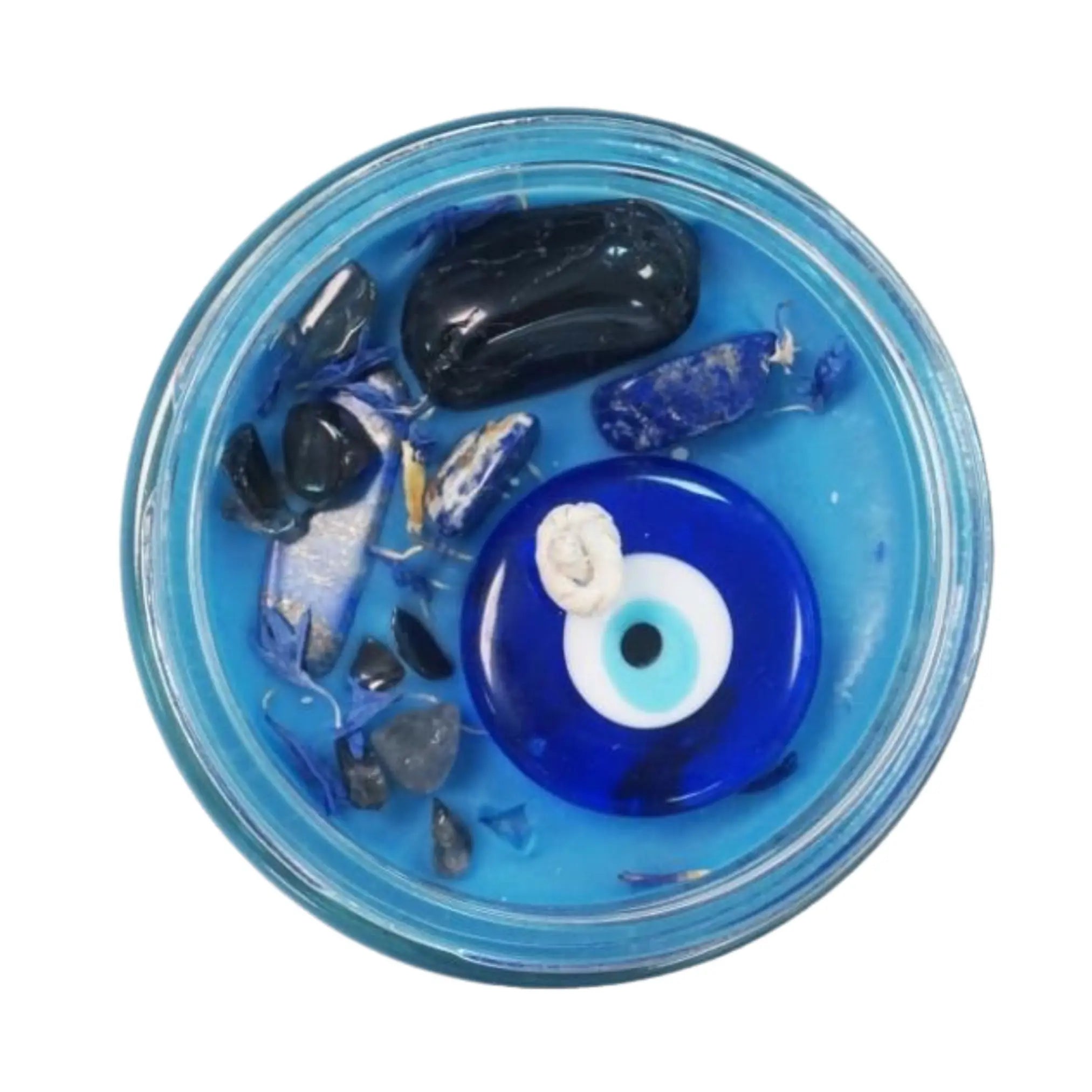 Evil Eye Ritual Candle Notes of: Bergamot, Ylang Ylang, Amber & Musk