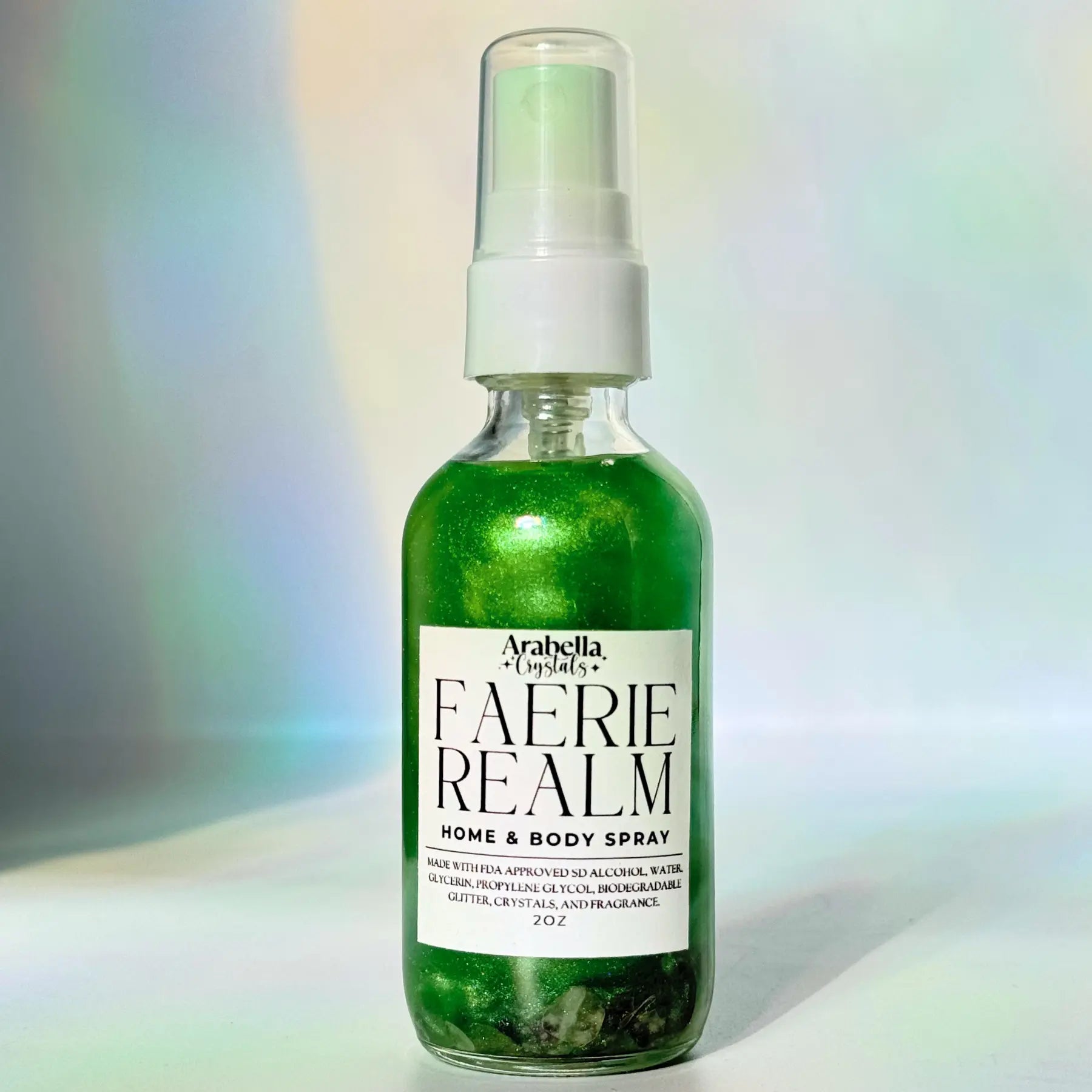 Faerie Realm Shimmer Home and Body Spray Incense, Leather, Amber Scented