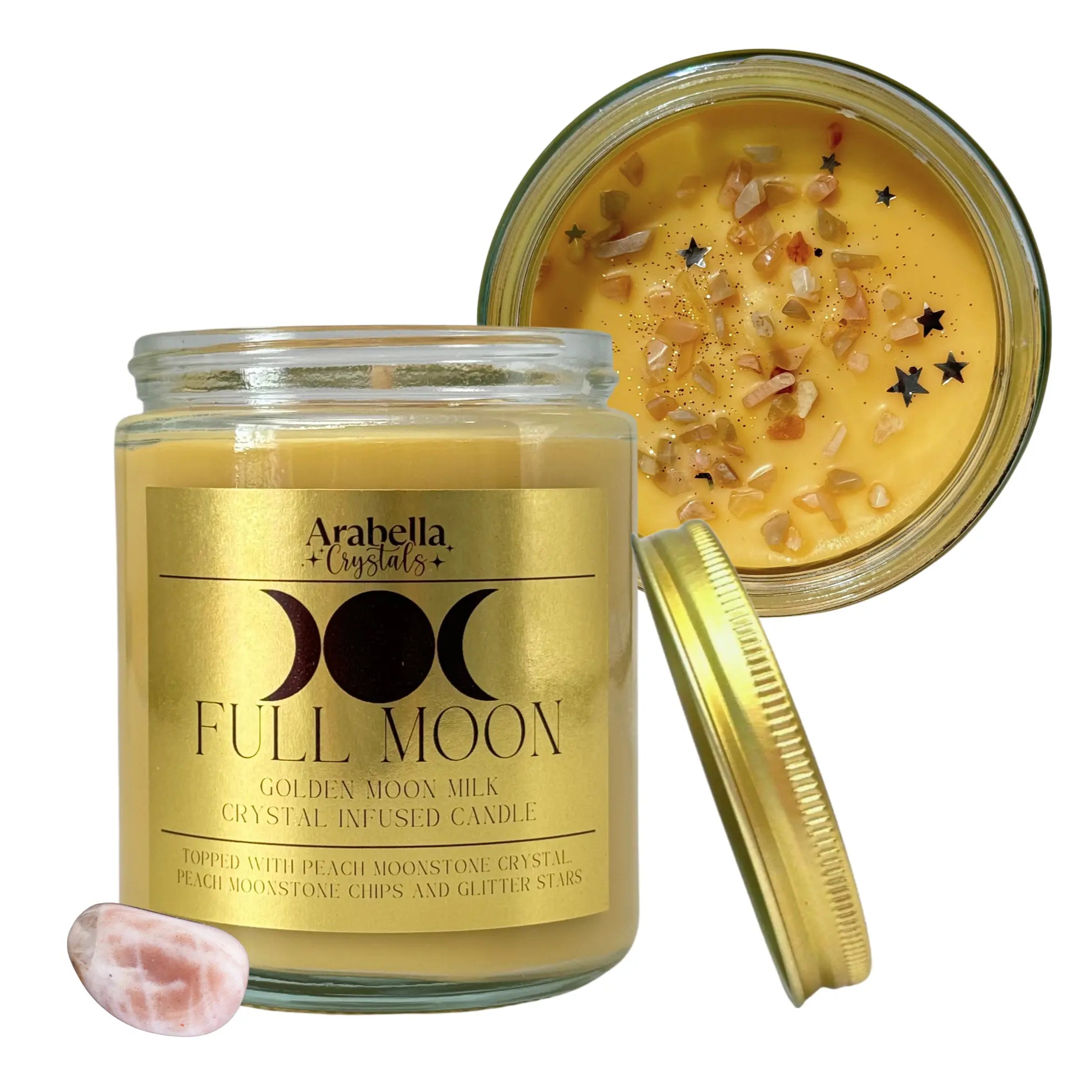 Full Moon Ritual Candle Notes of: Lemon, Turmeric & Milk