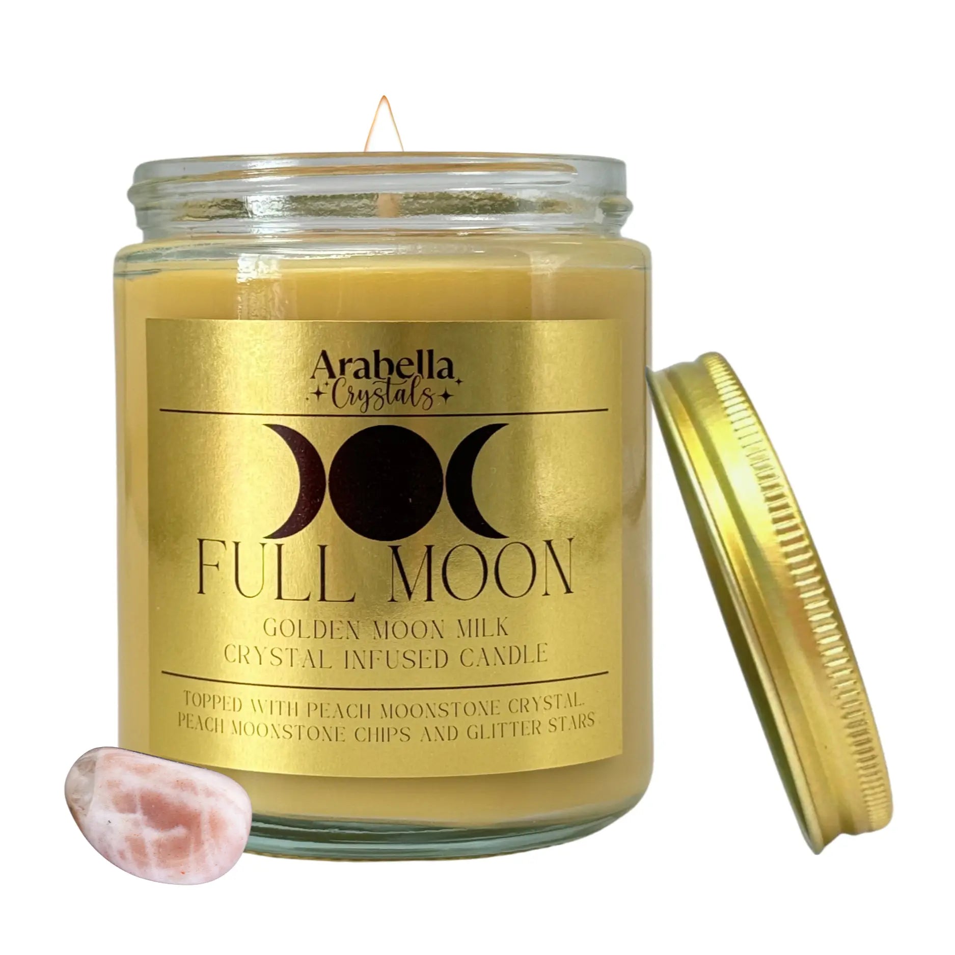 Full Moon Ritual Candle Notes of: Lemon, Turmeric & Milk