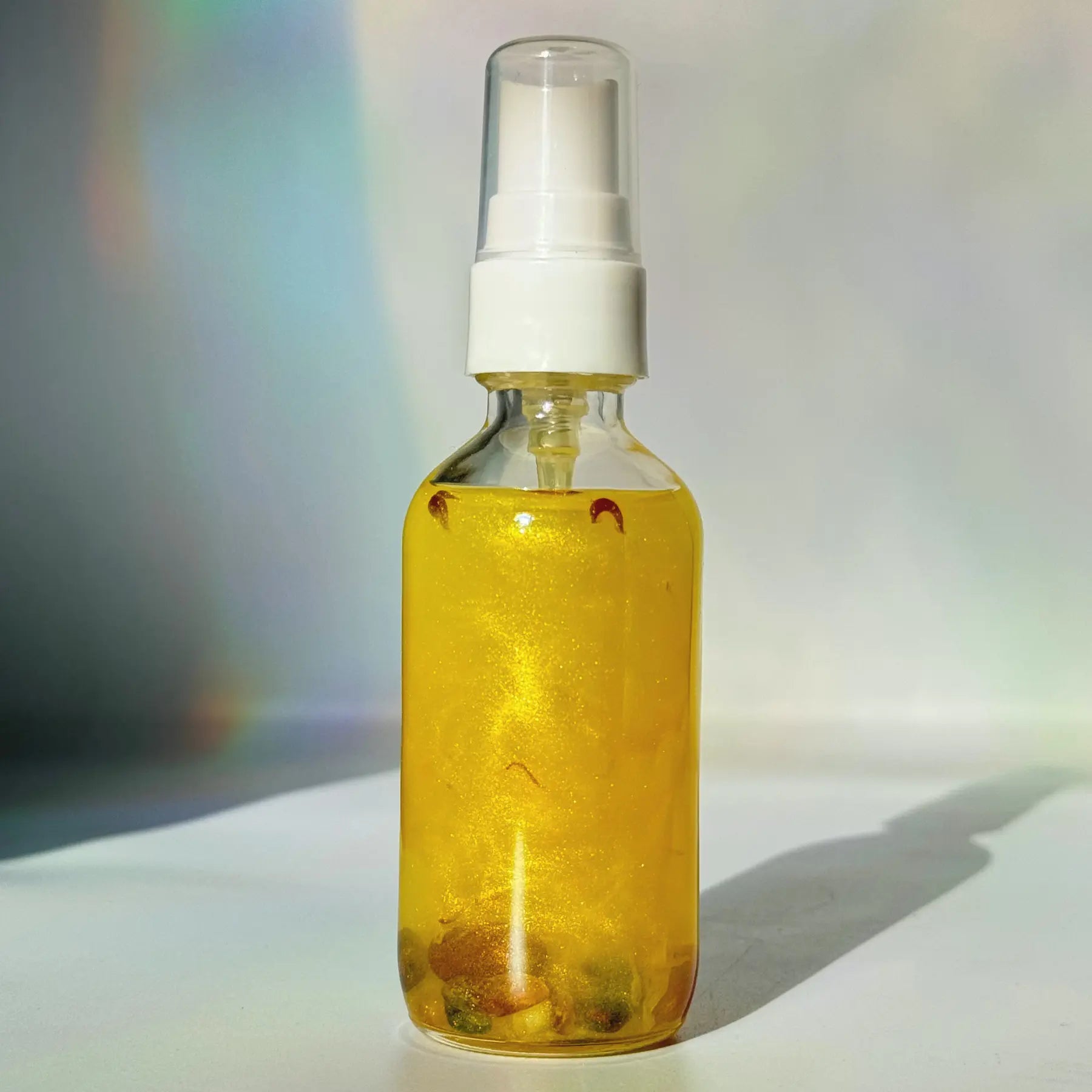 Golden Glow Shimmer Home and Body Spray Bergamot, Orange Blossom, Sandalwood Scented