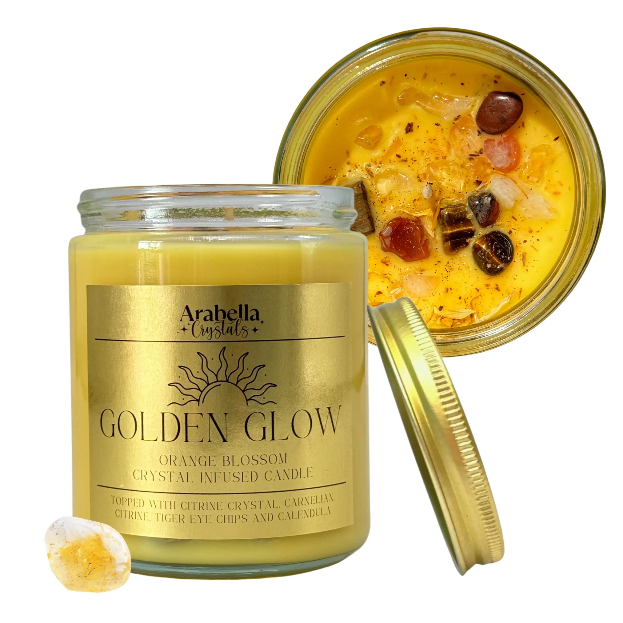 Golden Glow Ritual Candle Notes of: Bergamot, Orange Blossom & Sandalwood