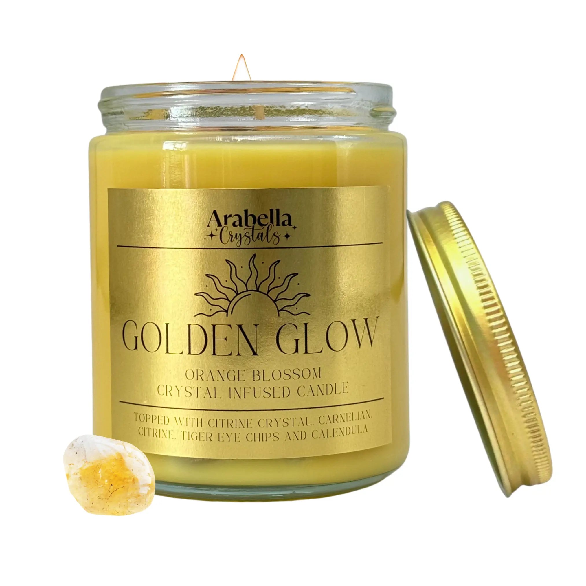 Golden Glow Ritual Candle Notes of: Bergamot, Orange Blossom & Sandalwood