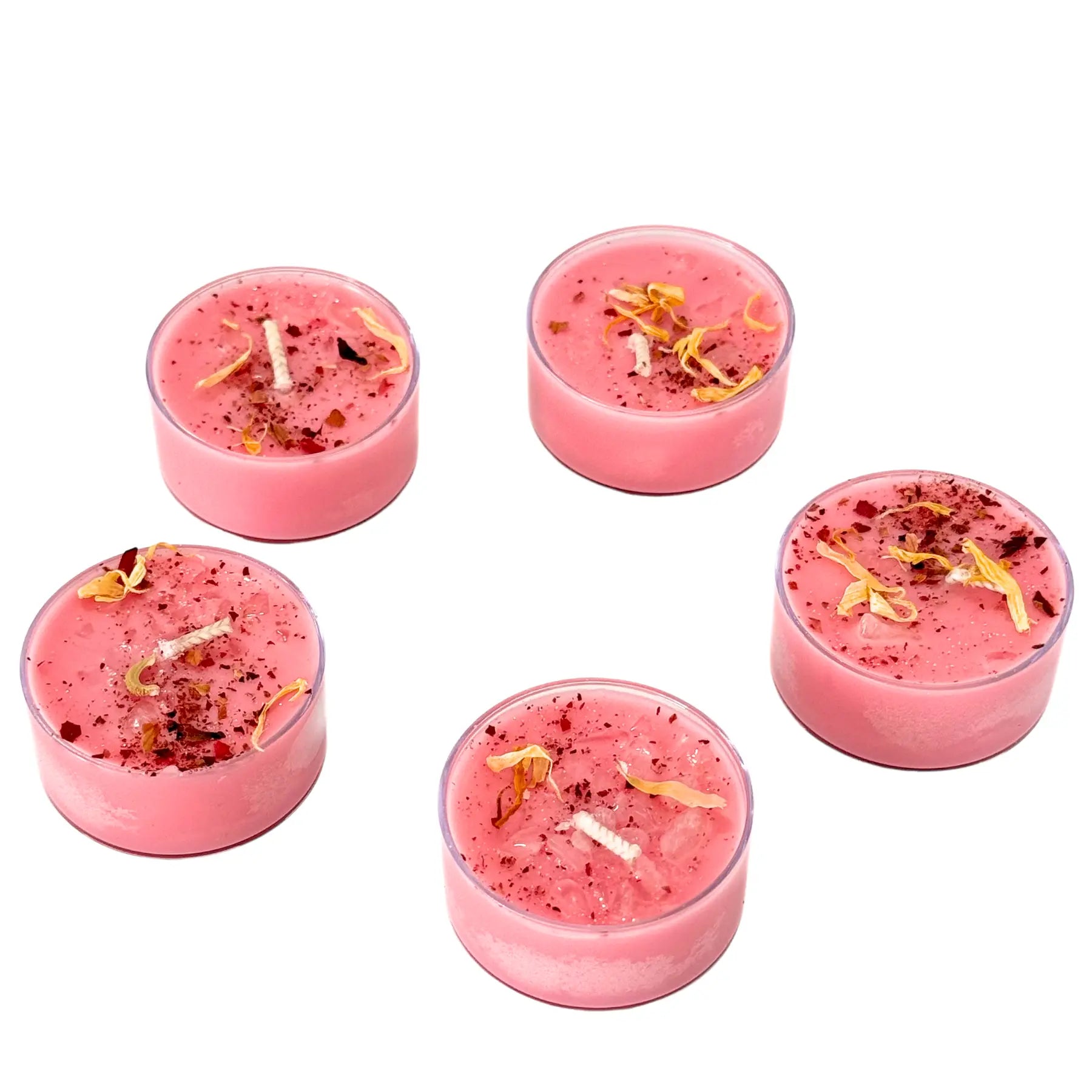 Love Potion Ritual Tea Light Candles Notes of: Plumeria, Jasmine & White Tea