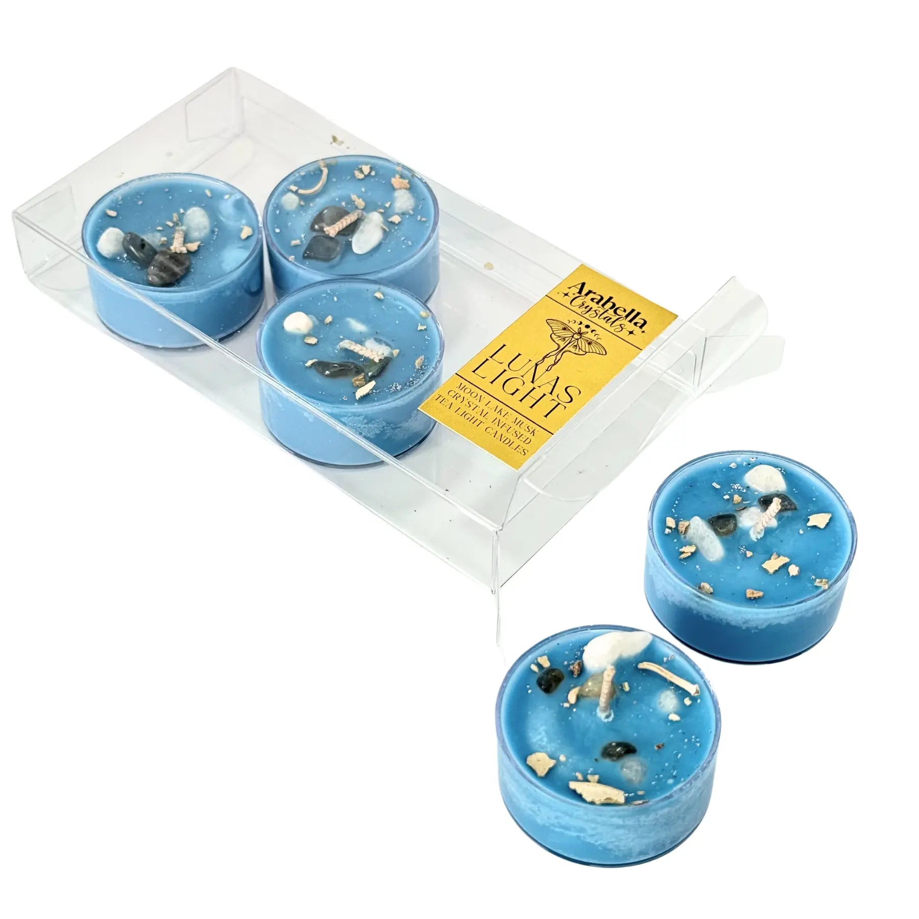 Lunas Light Ritual Tea Light Candles Notes of: Eucalyptus, Violet & Musk