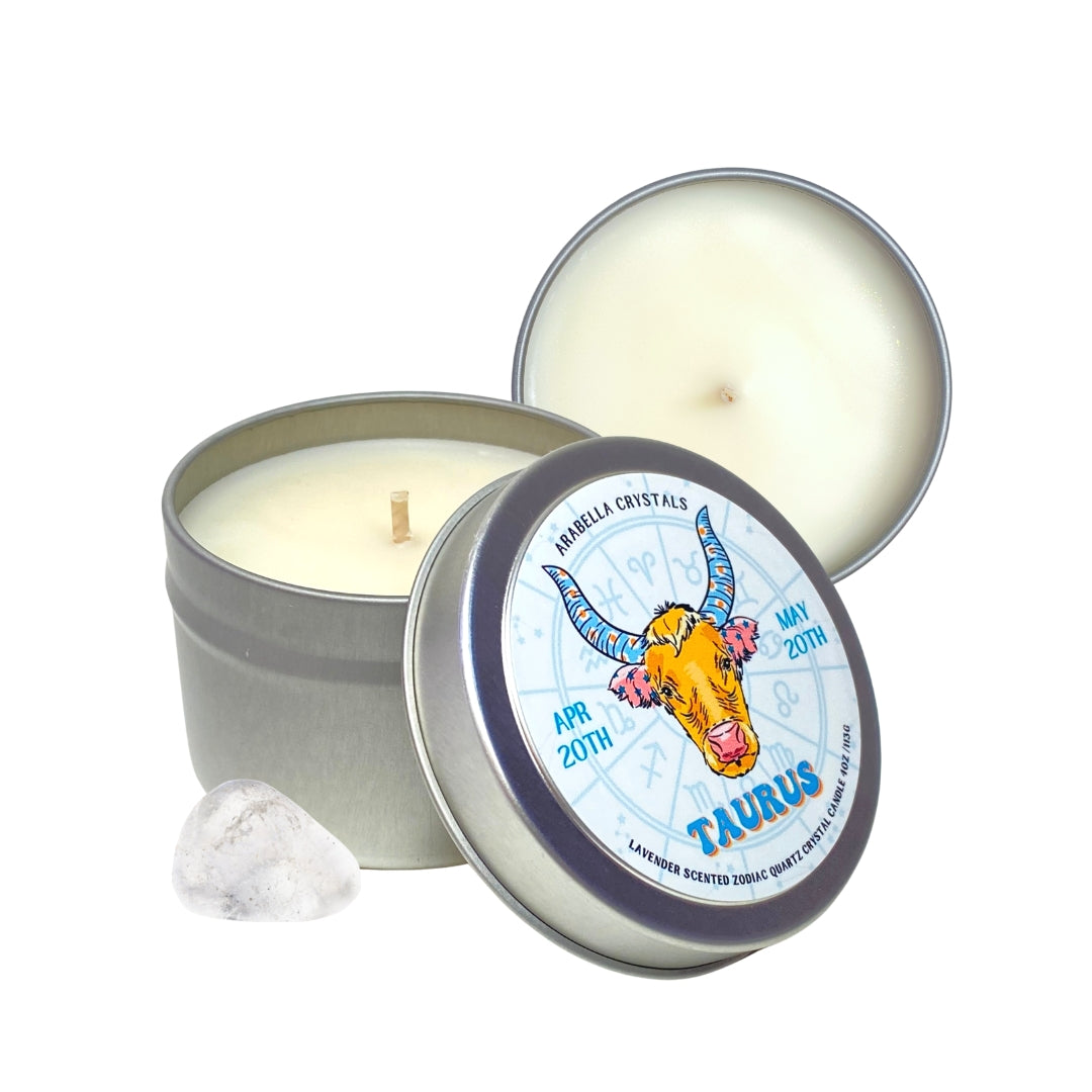 Taurus Zodiac Candle Tin