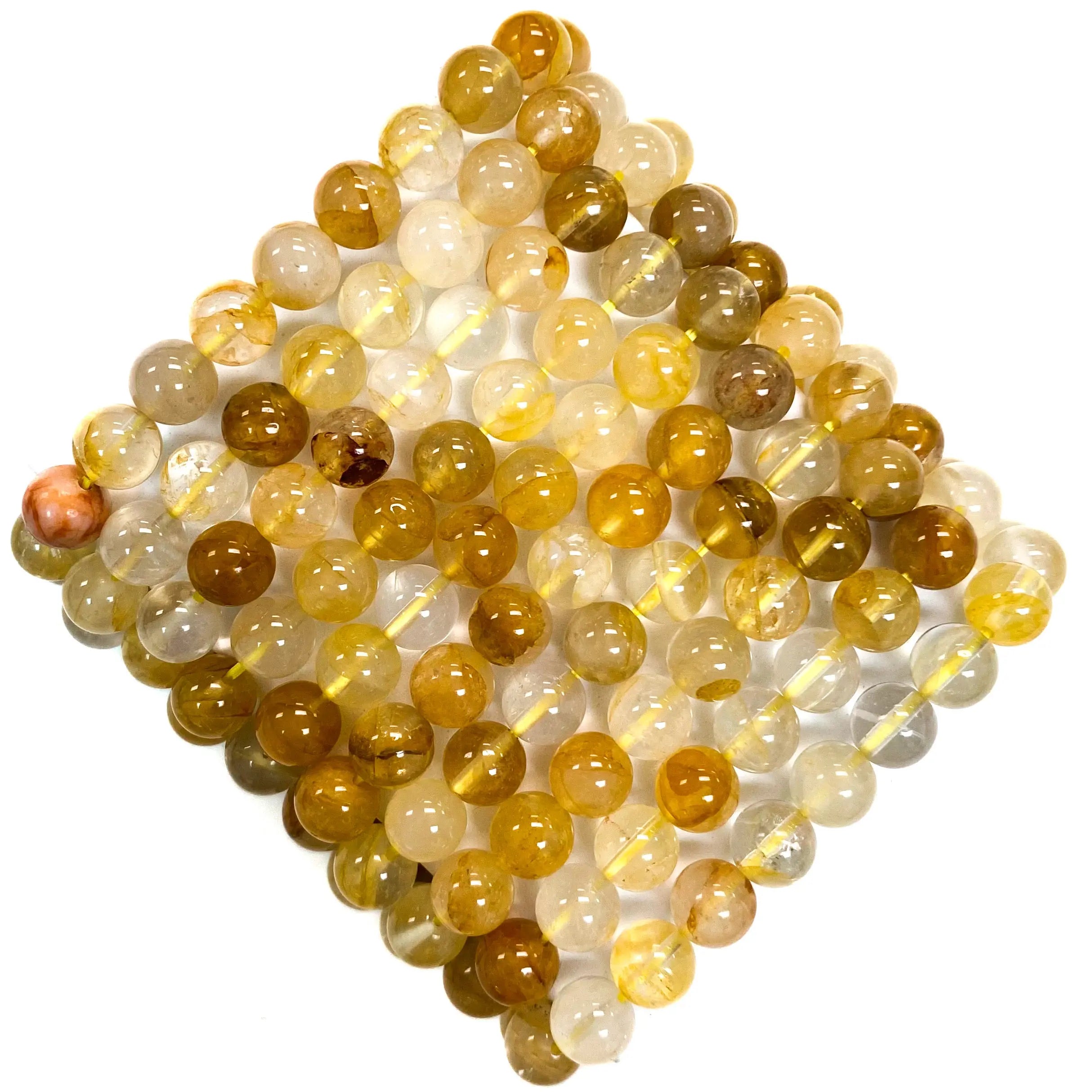 Golden Healer Beaded Gemstone Bracelet Arabella Crystals