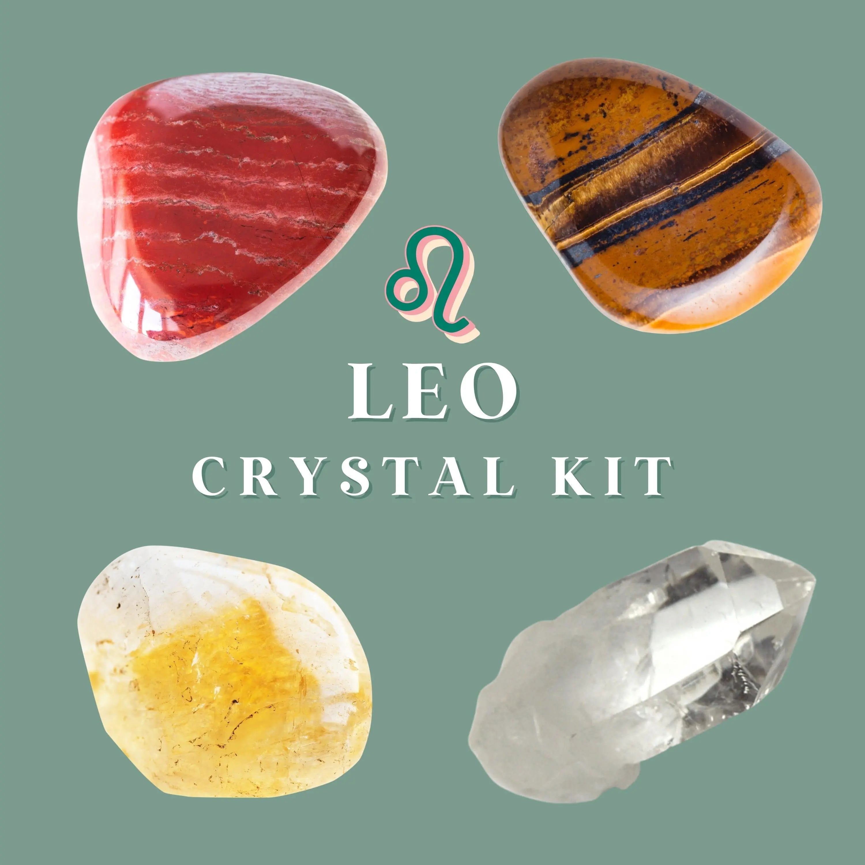 Leo Zodiac Crystal Kit Confidence, Creativity, Generosity