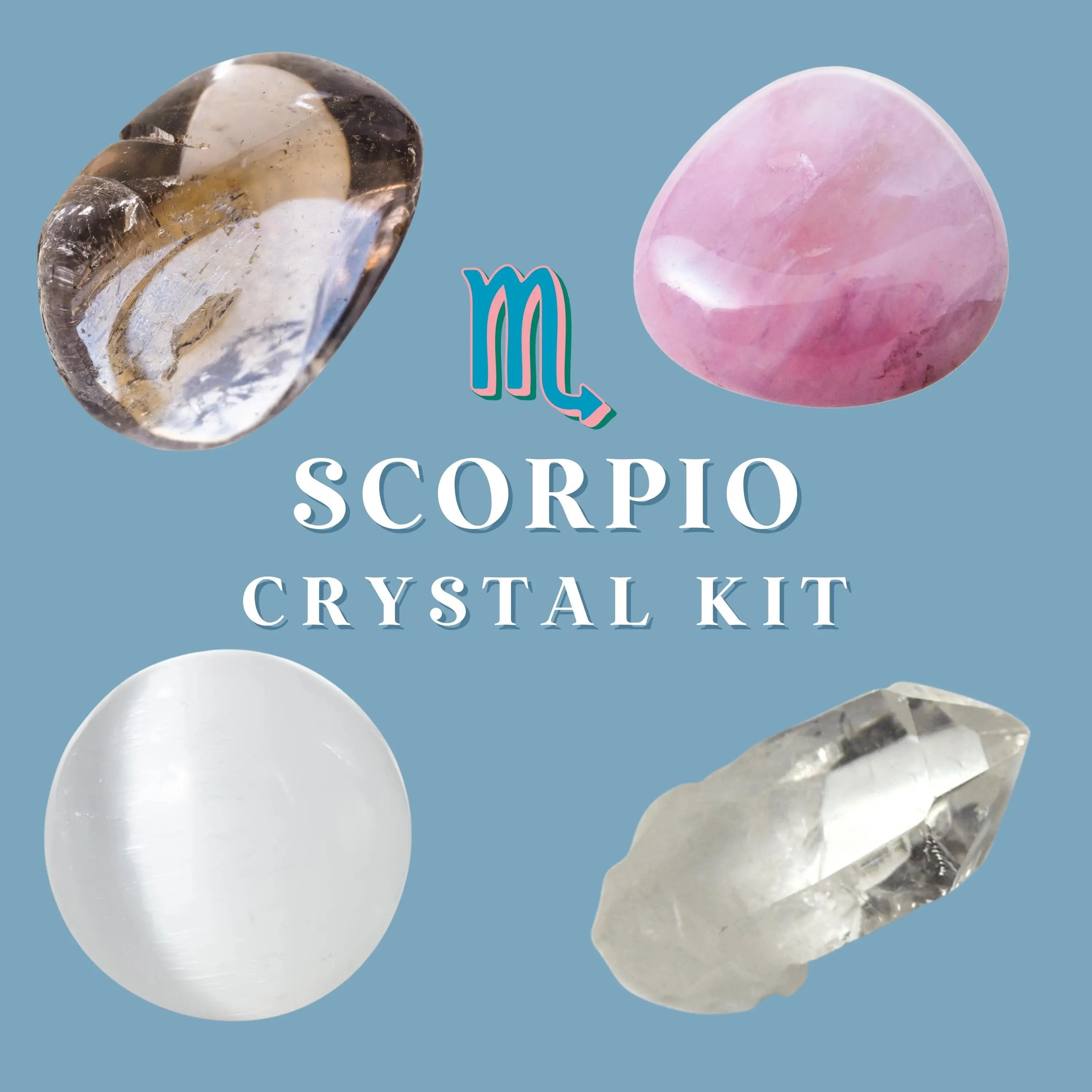Scorpio Zodiac Crystal Kit Intensity, Transformation, Passion