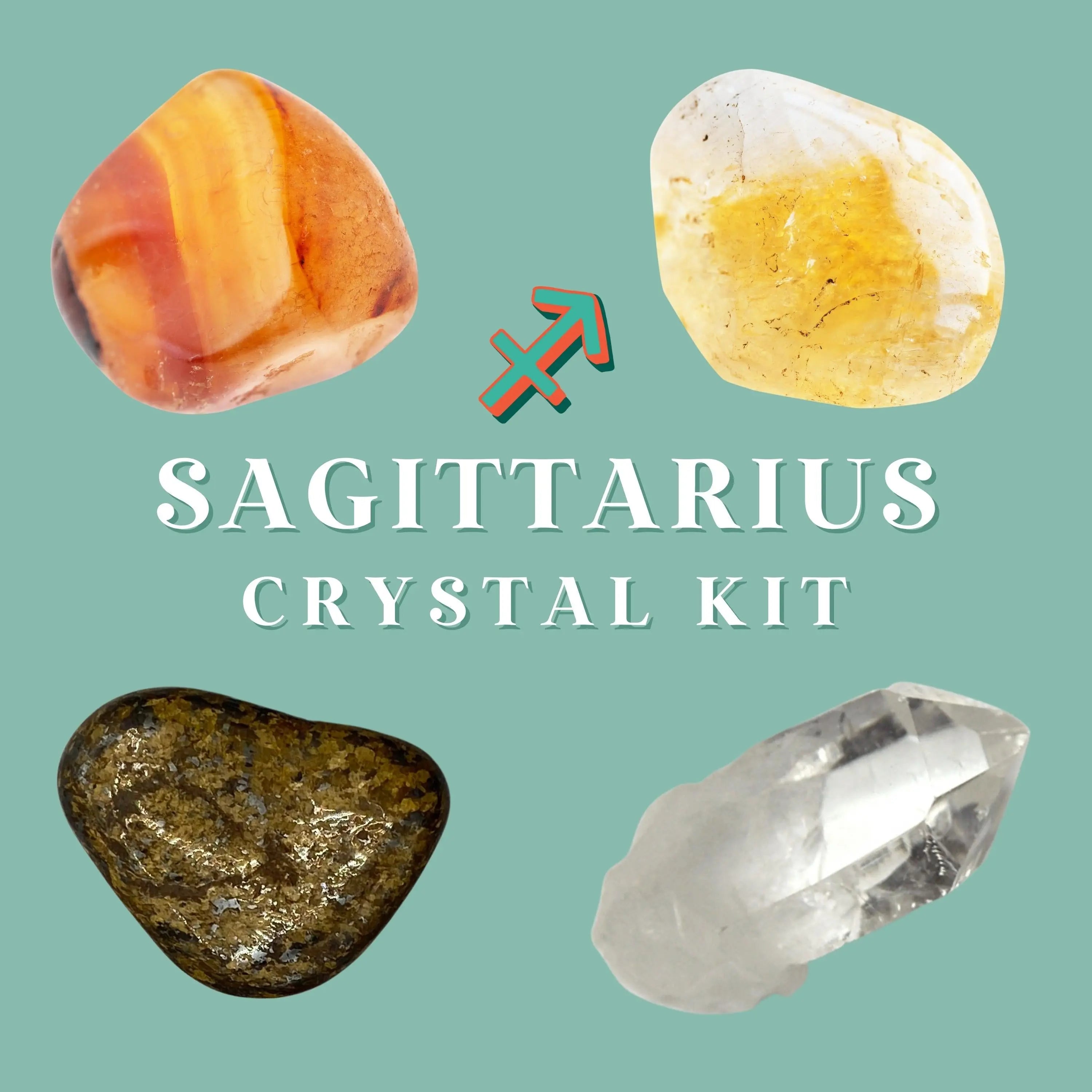 Sagittarius Zodiac Crystal Kit Adventure, Freedom, Optimism