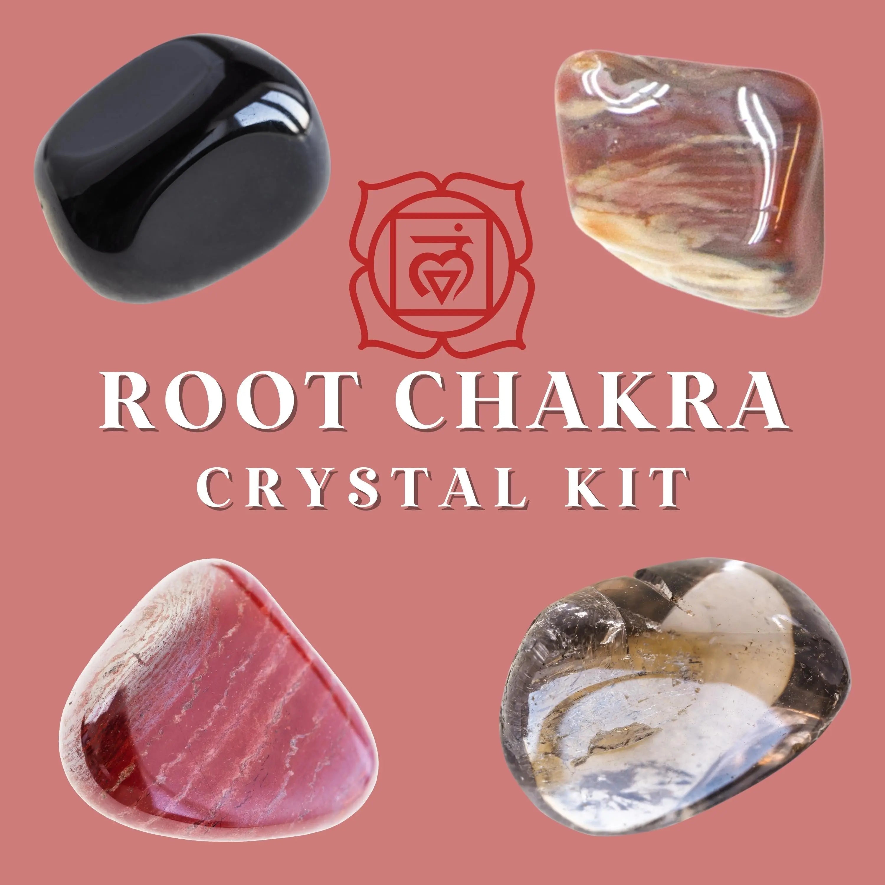 Root Chakra Crystal Kit Stability, Grounding, Security