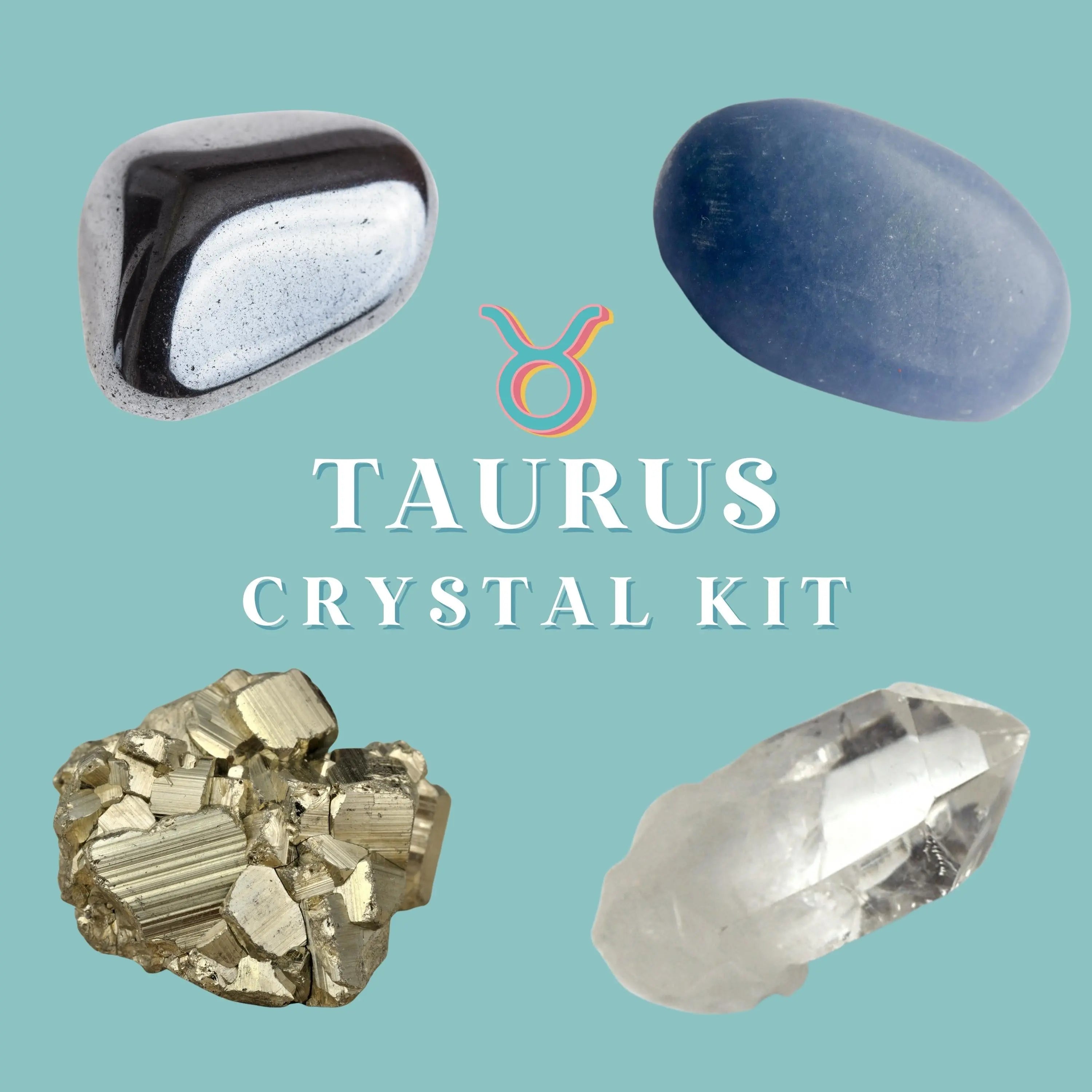 Taurus Zodiac Crystal Kit Stability, Sensuality, Patience