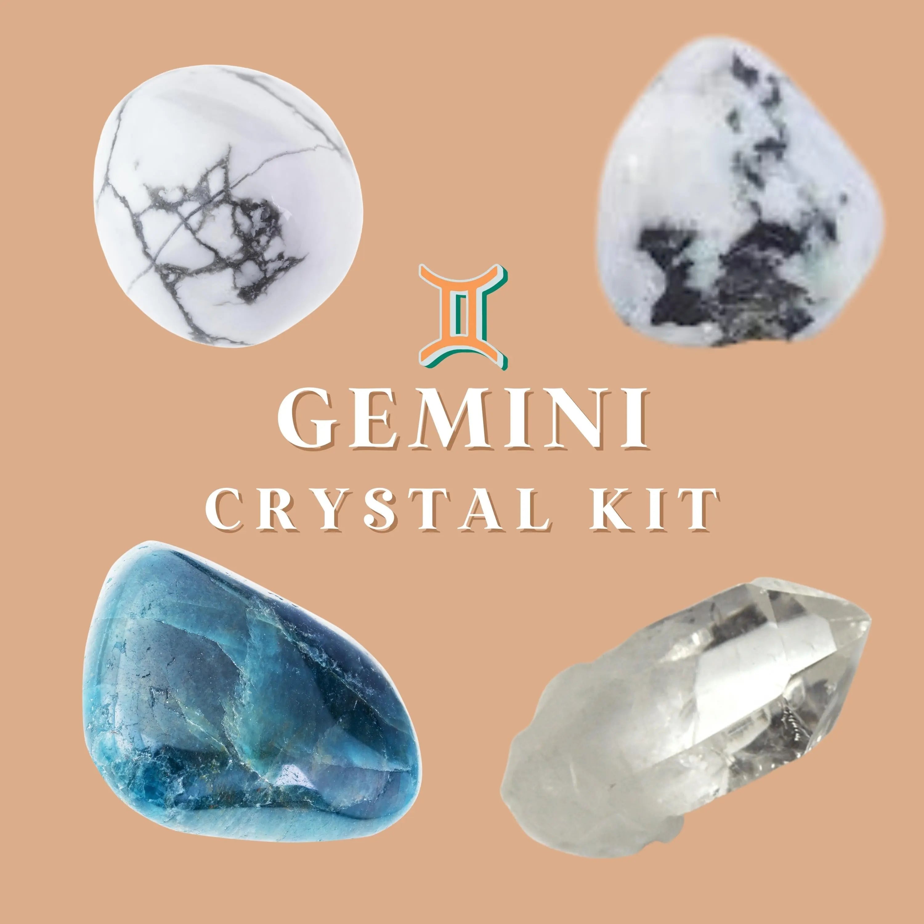 Gemini Zodiac Crystal Kit Curiosity, Adaptability, Communication