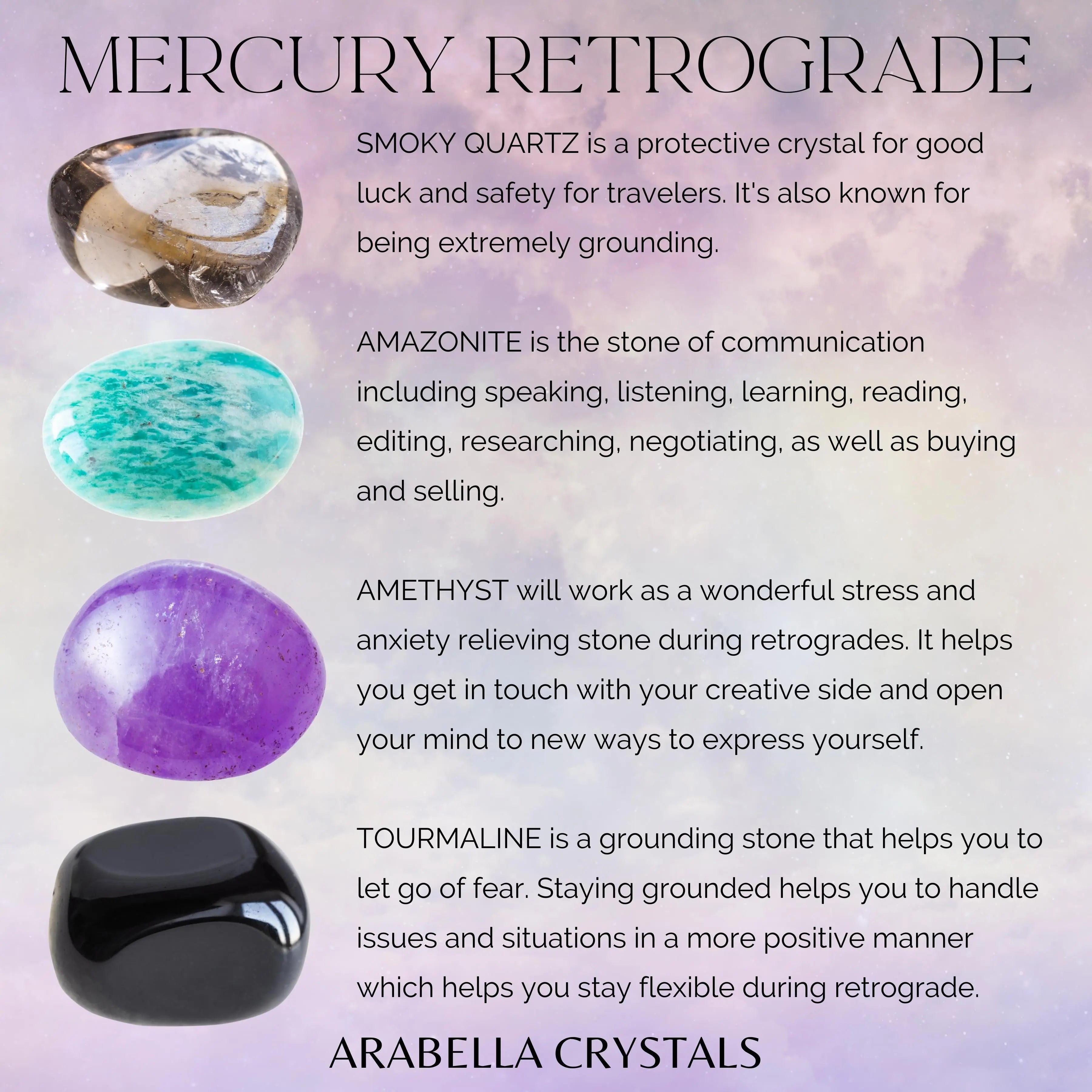 Mercury Retrograde Crystal Kit Reevaluation, Renewal, Growth