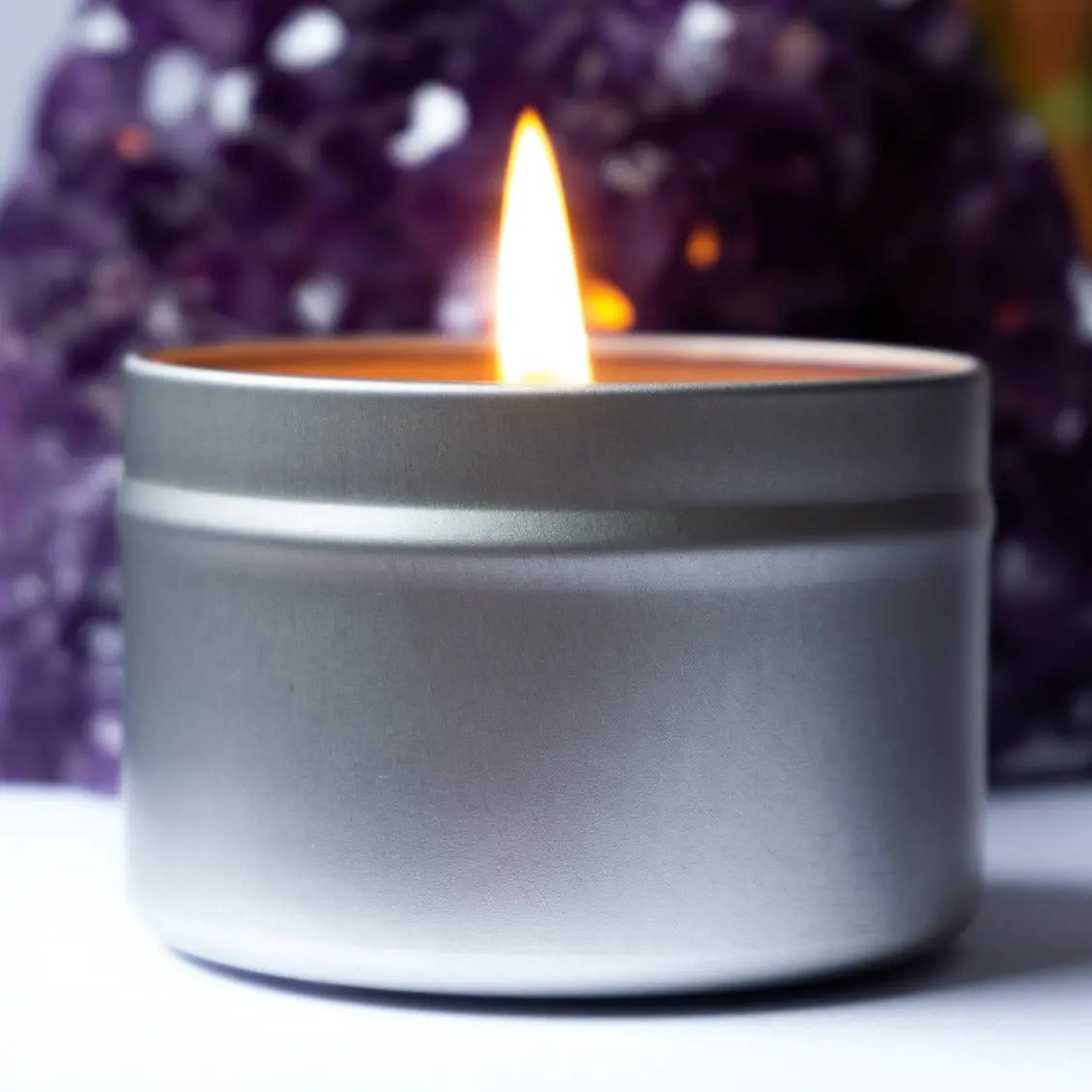 Sacral Chakra Candle Tin Notes of: Mandarin, Lemon & Peach