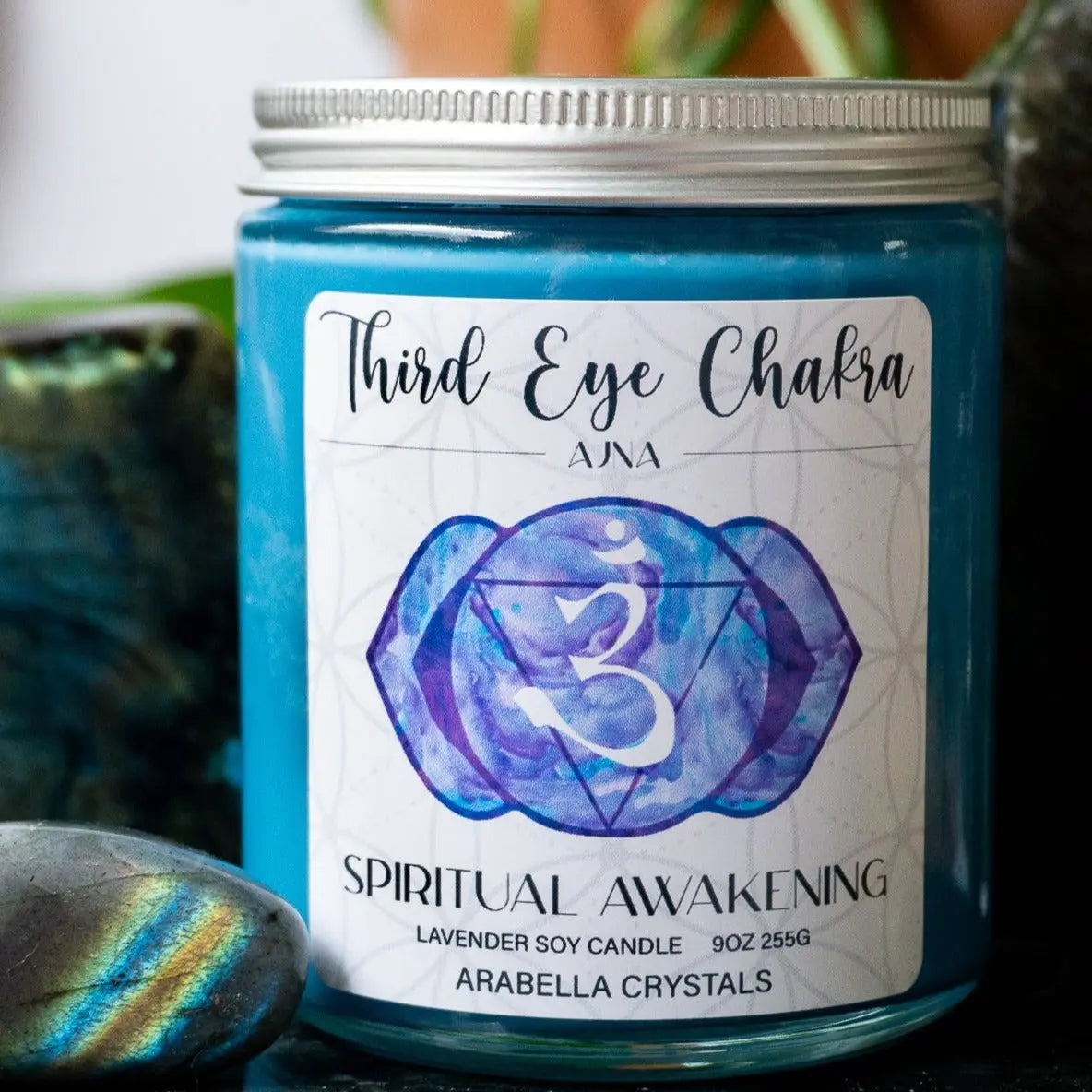 Third Eye Chakra Candle Notes of: Lavender, Citrus & Cedar