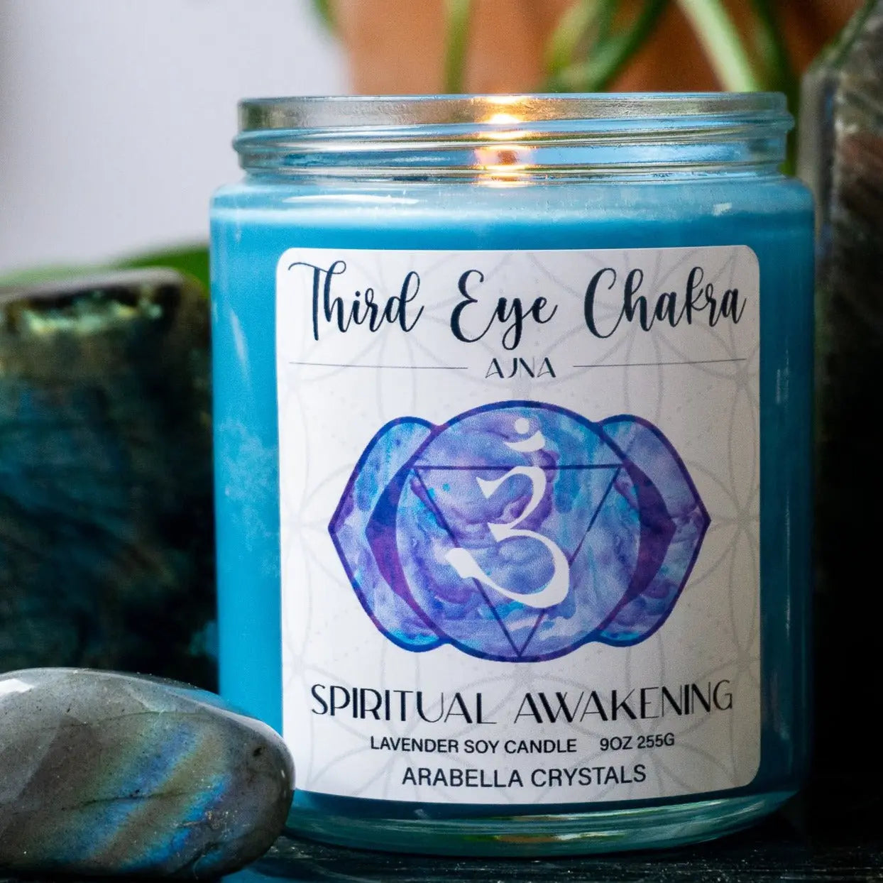 Third Eye Chakra Candle Notes of: Lavender, Citrus & Cedar