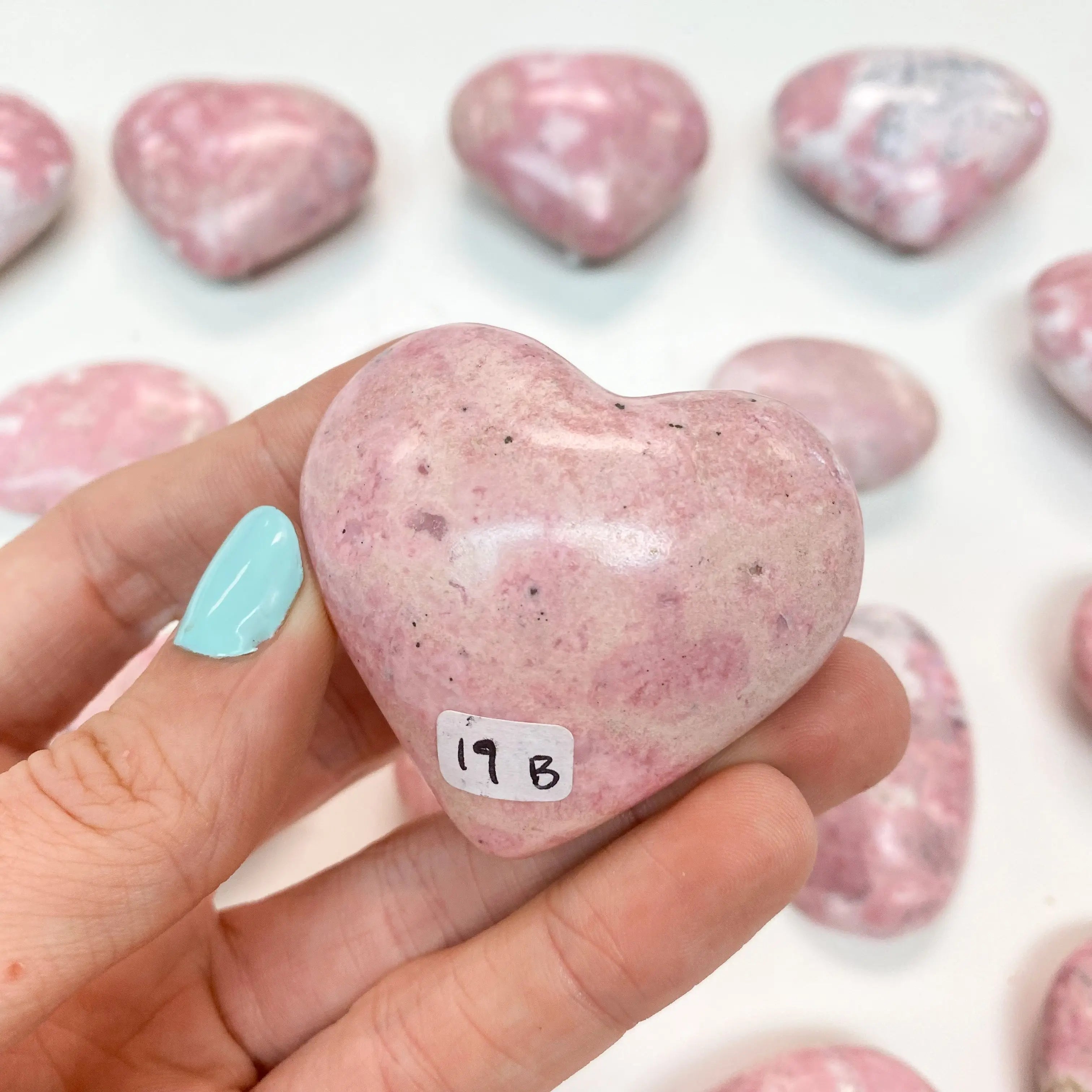 Pink Rhodonite Heart Arabella Crystals